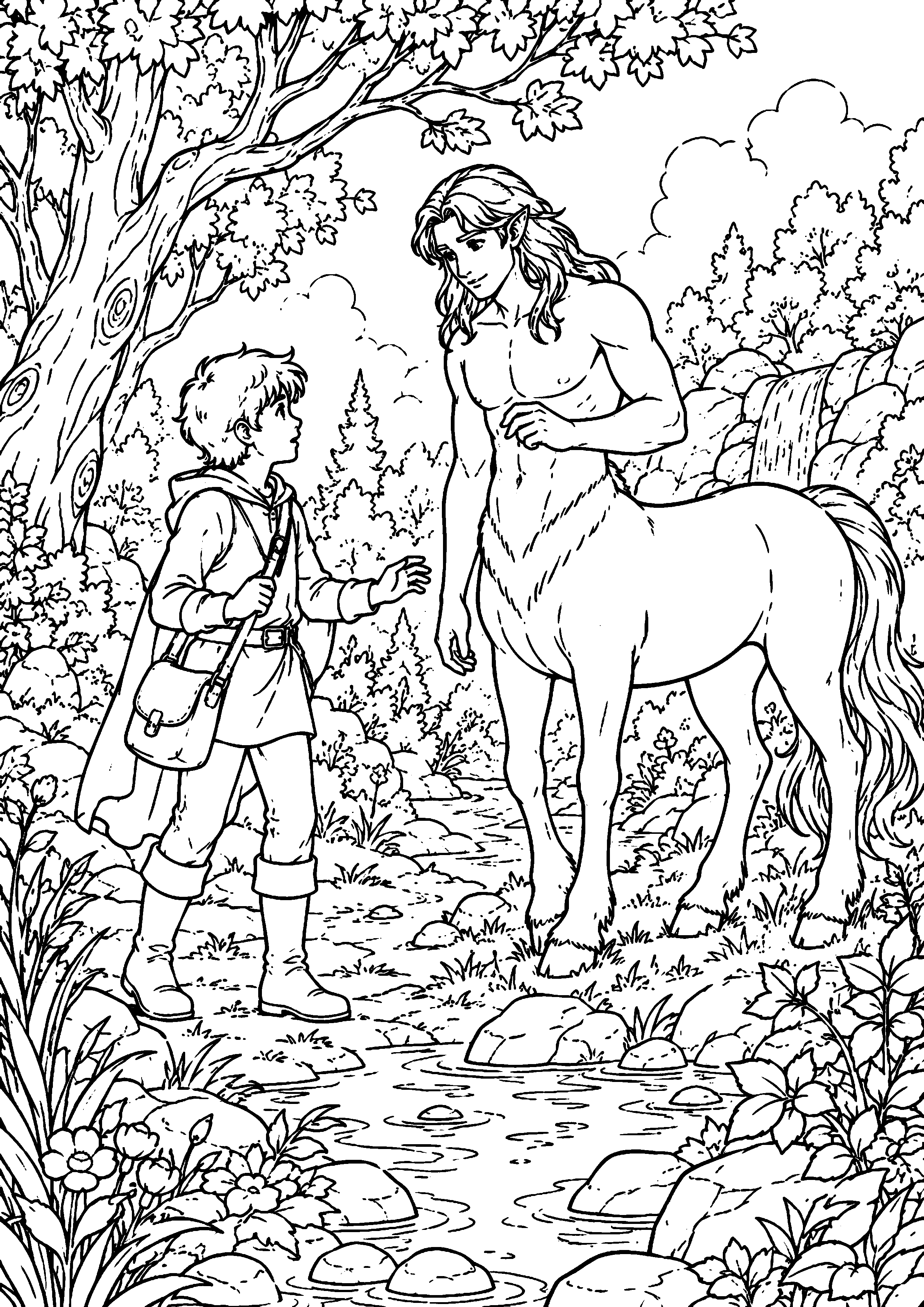Coloriage Centaure à imprimer – dessin n°16