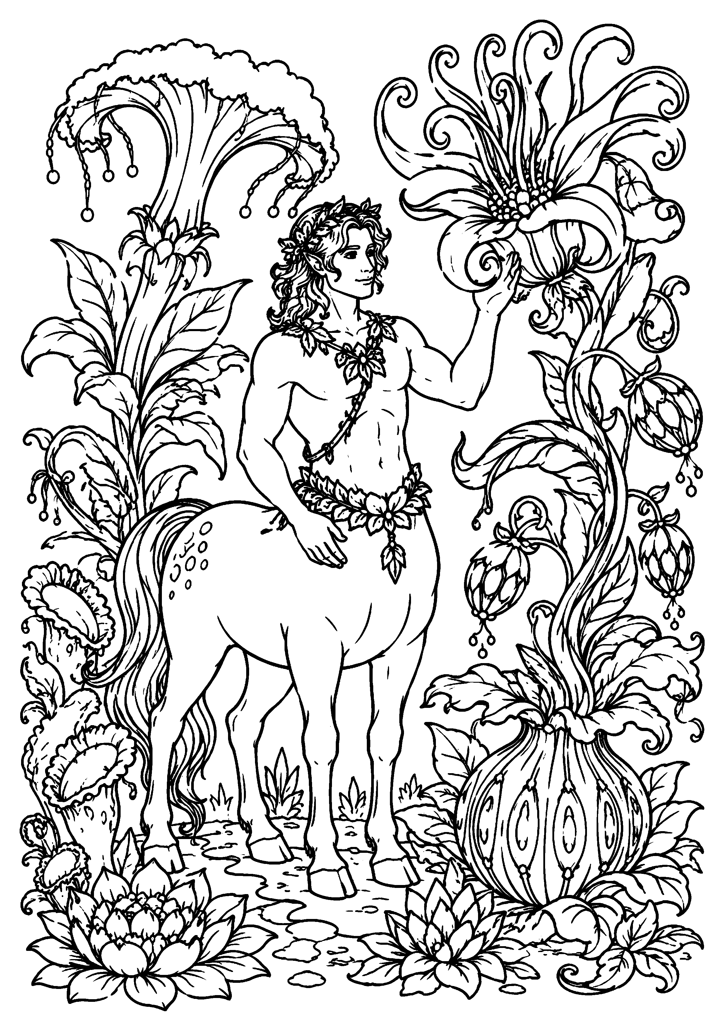Coloriage Centaure à imprimer – dessin n°18