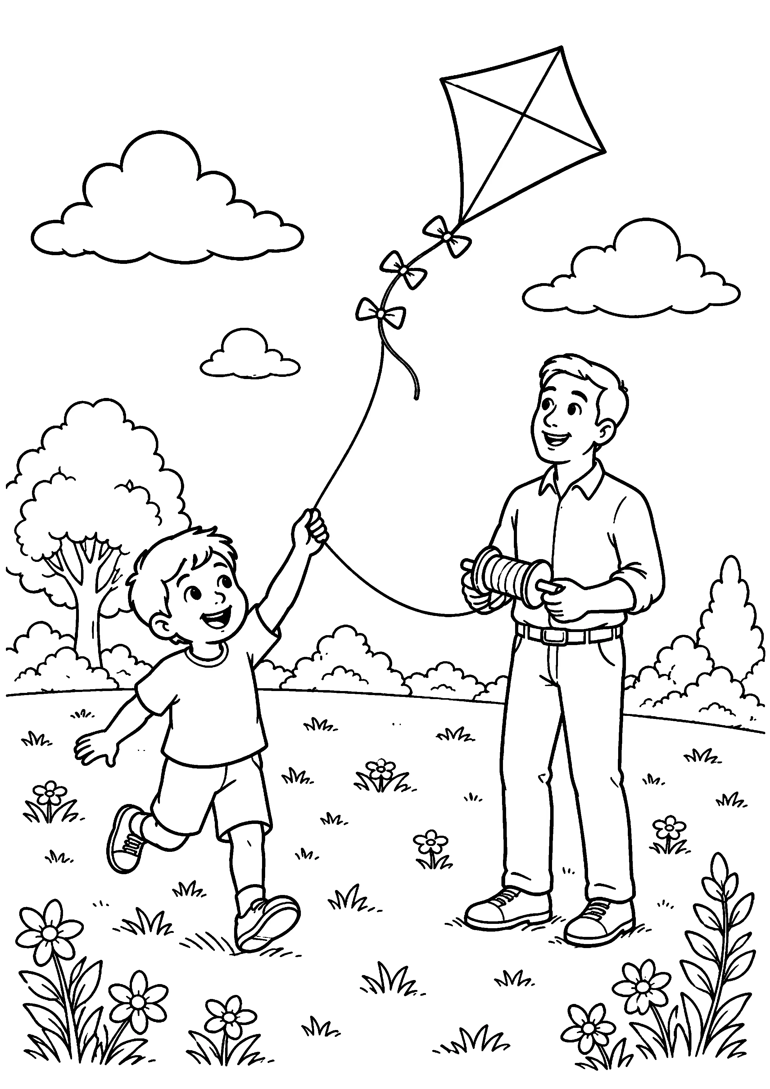 Coloriage cerf-volant : 20 dessins à imprimer