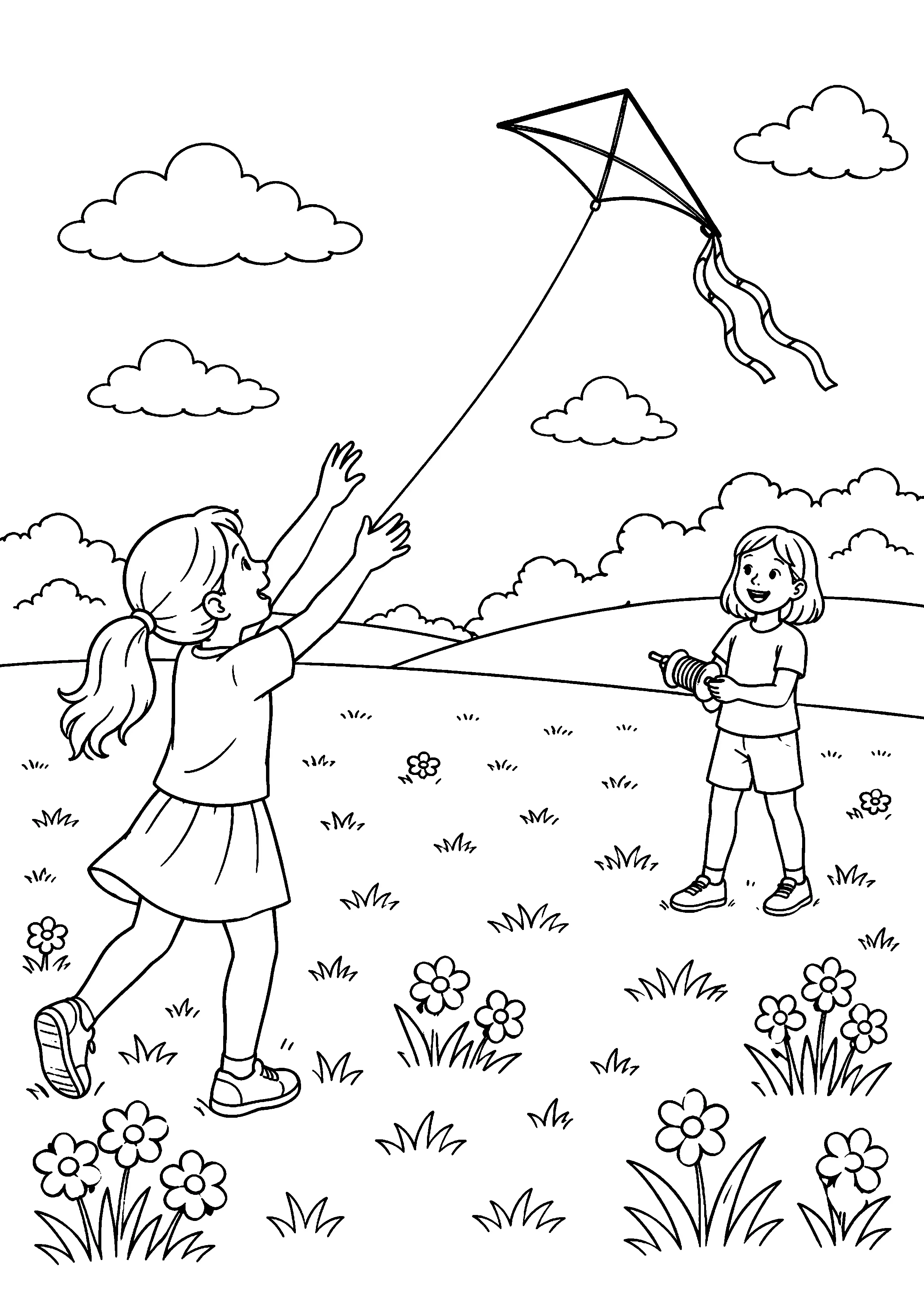 Coloriage Cerf-volant à imprimer – dessin n°7