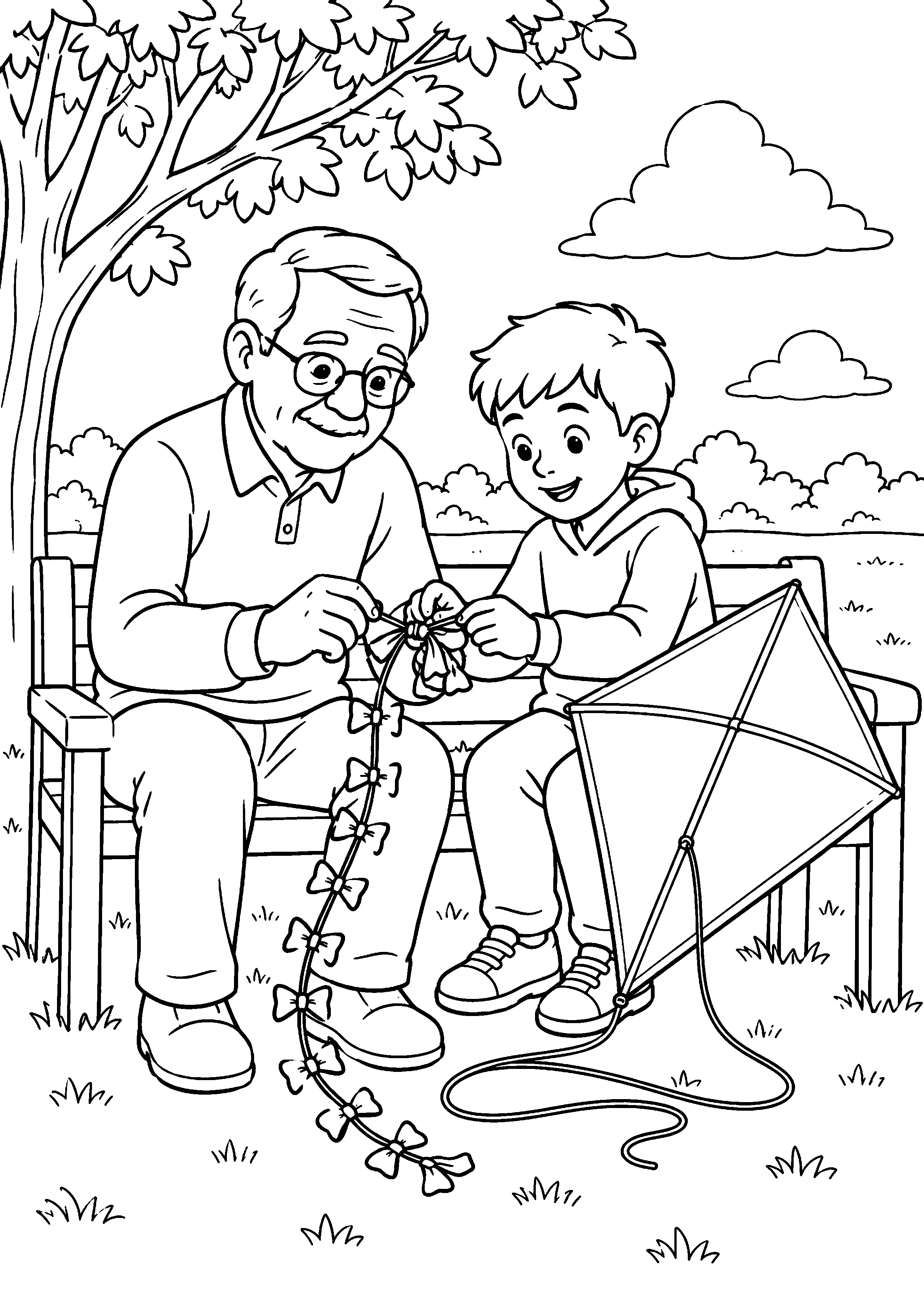 Coloriage Cerf-volant à imprimer – dessin n°8