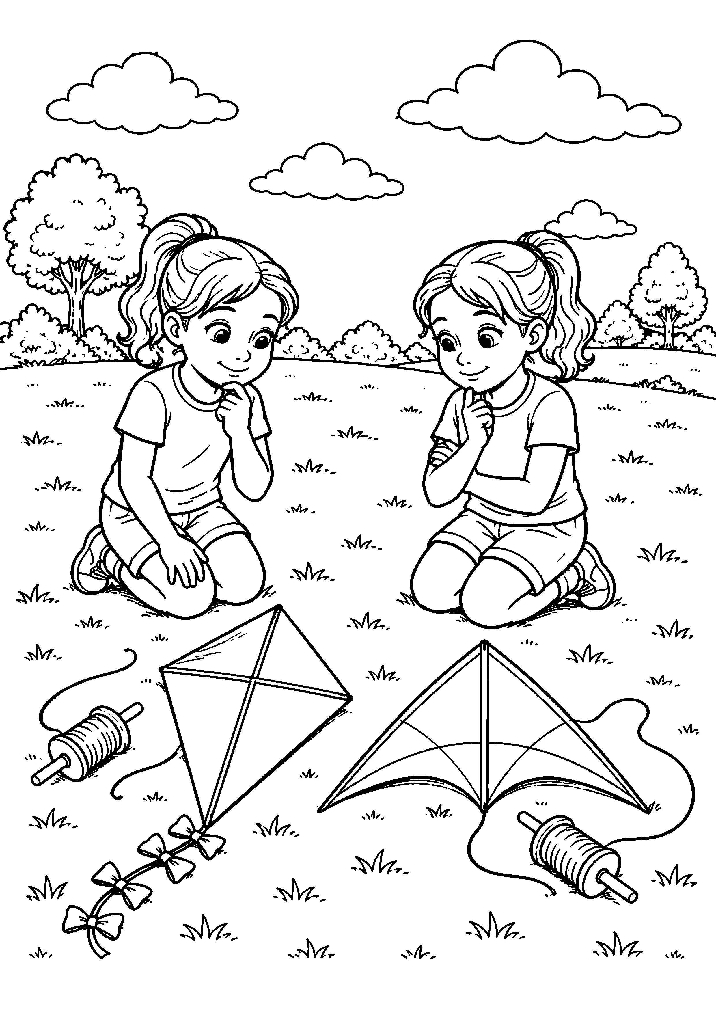 Coloriage Cerf-volant à imprimer – dessin n°12