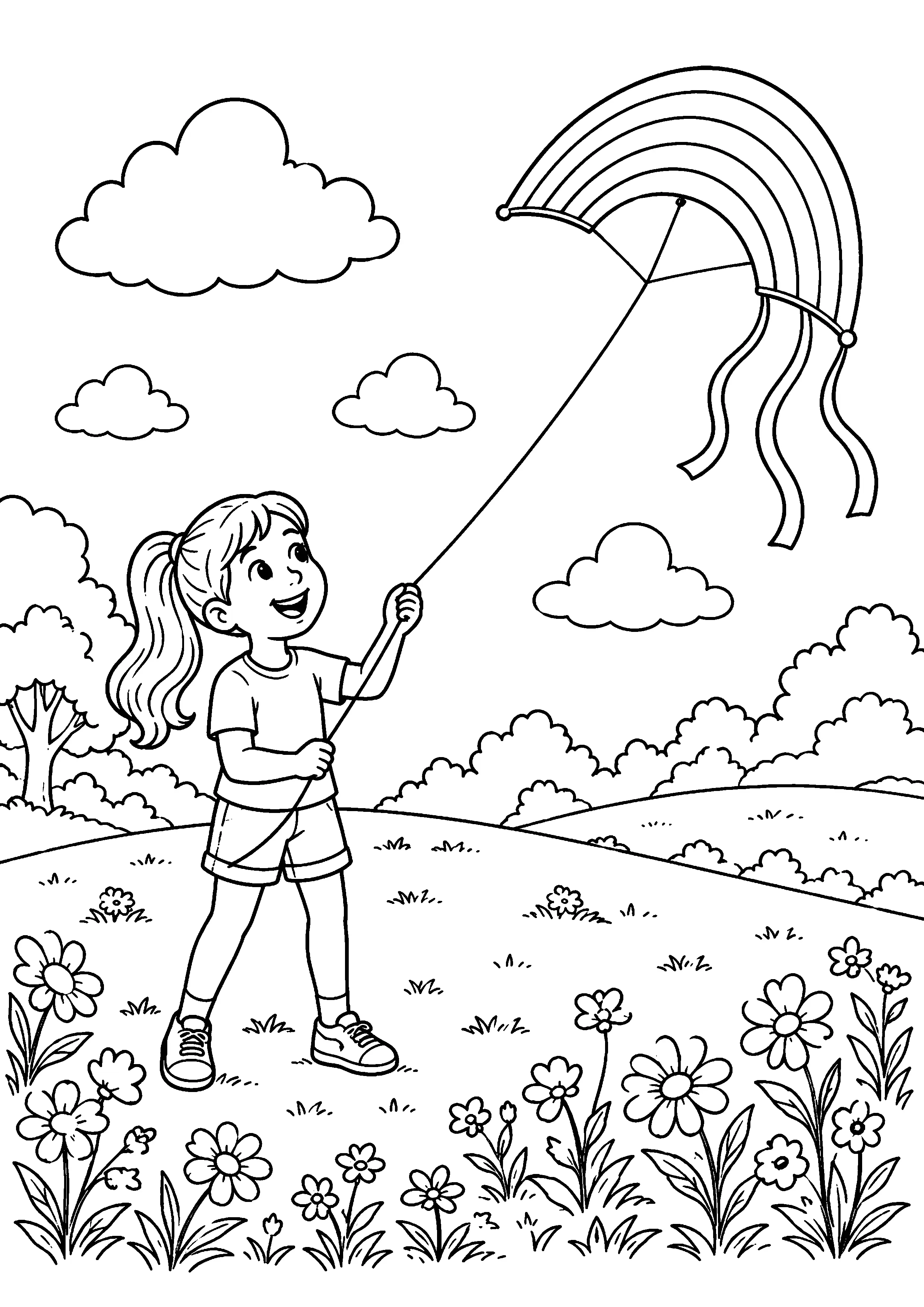 Coloriage Cerf-volant à imprimer – dessin n°13