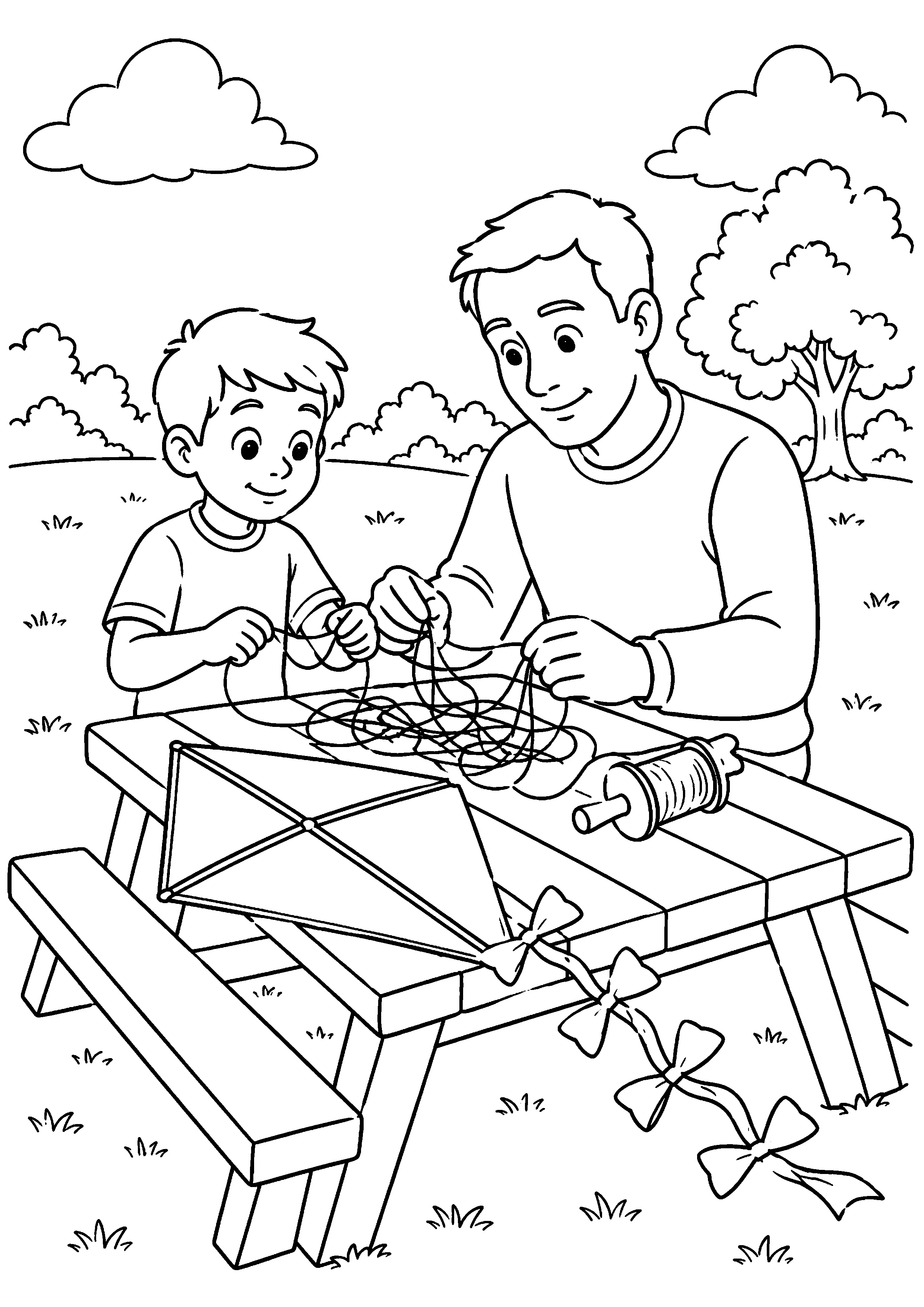 Coloriage Cerf-volant à imprimer – dessin n°14