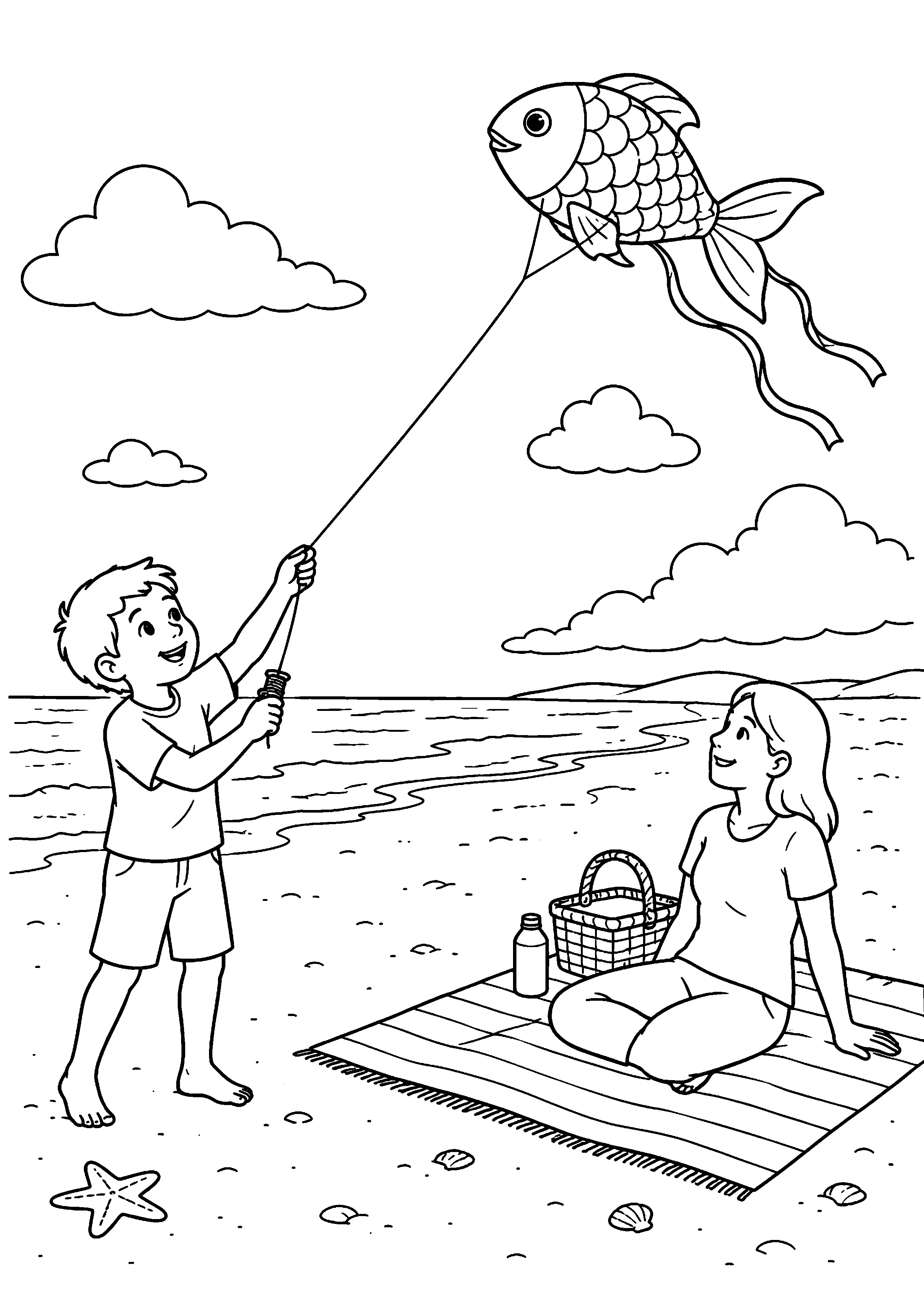 Coloriage Cerf-volant à imprimer – dessin n°16