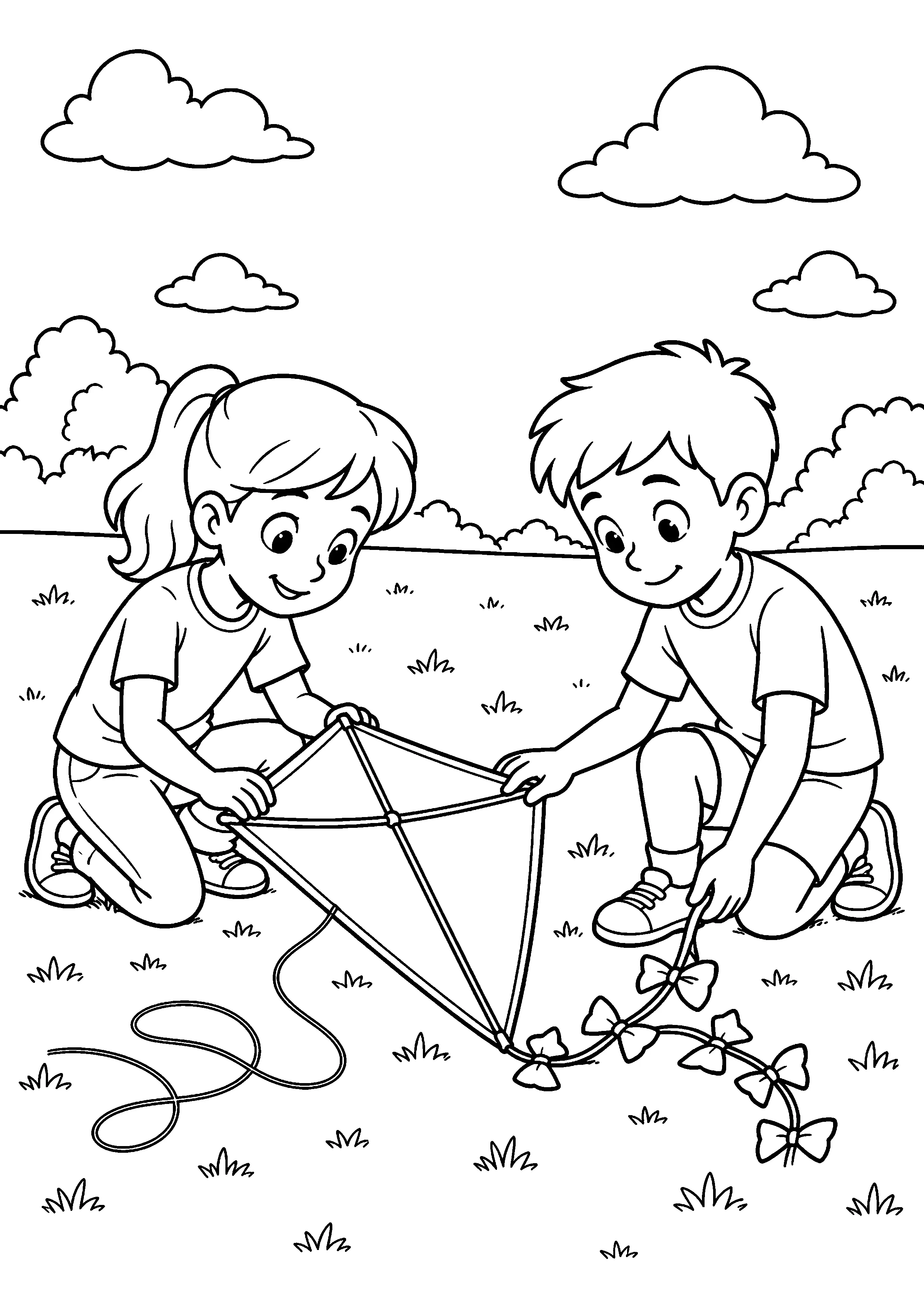 Coloriage Cerf-volant à imprimer – dessin n°17