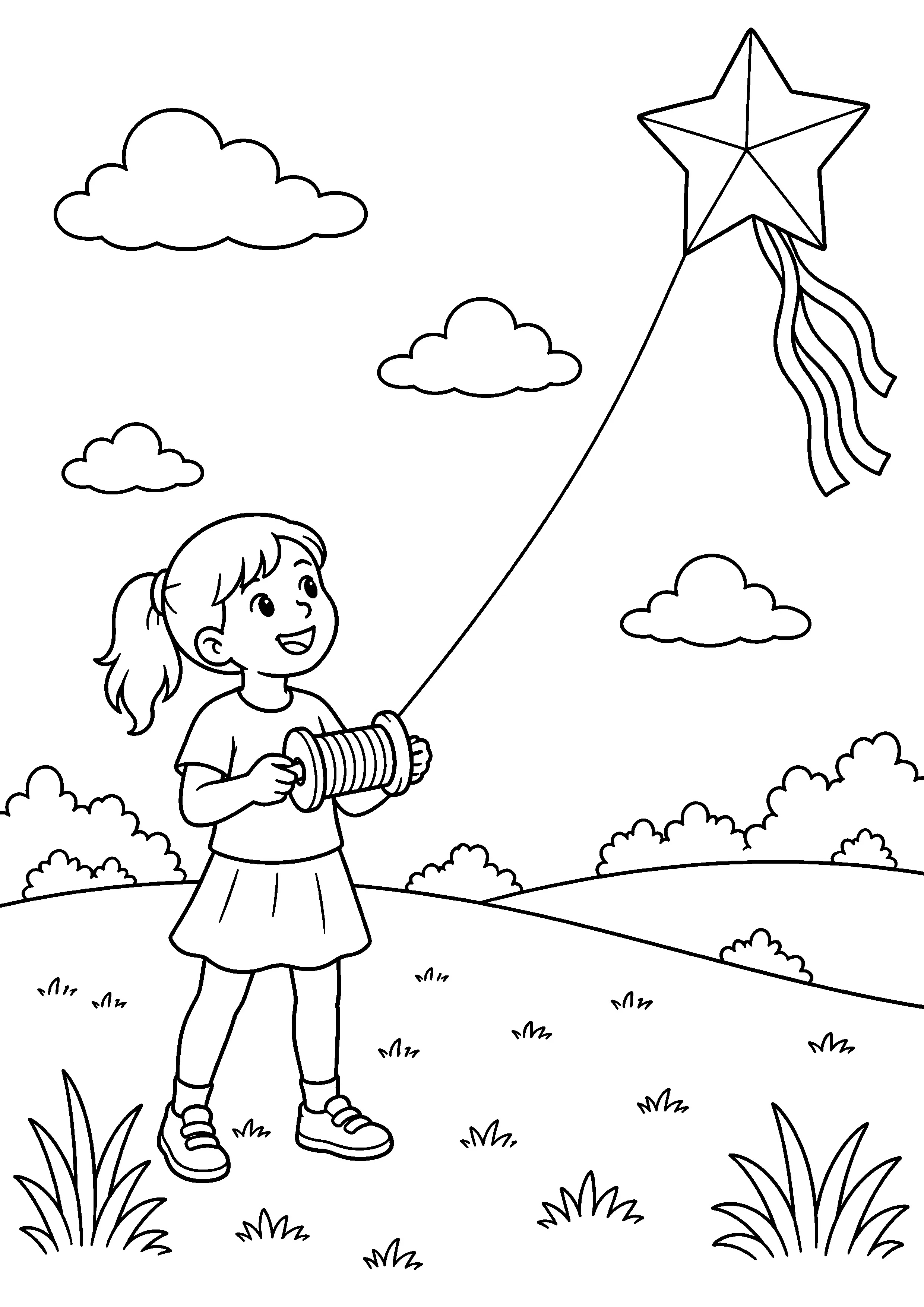 Coloriage Cerf-volant à imprimer – dessin n°18
