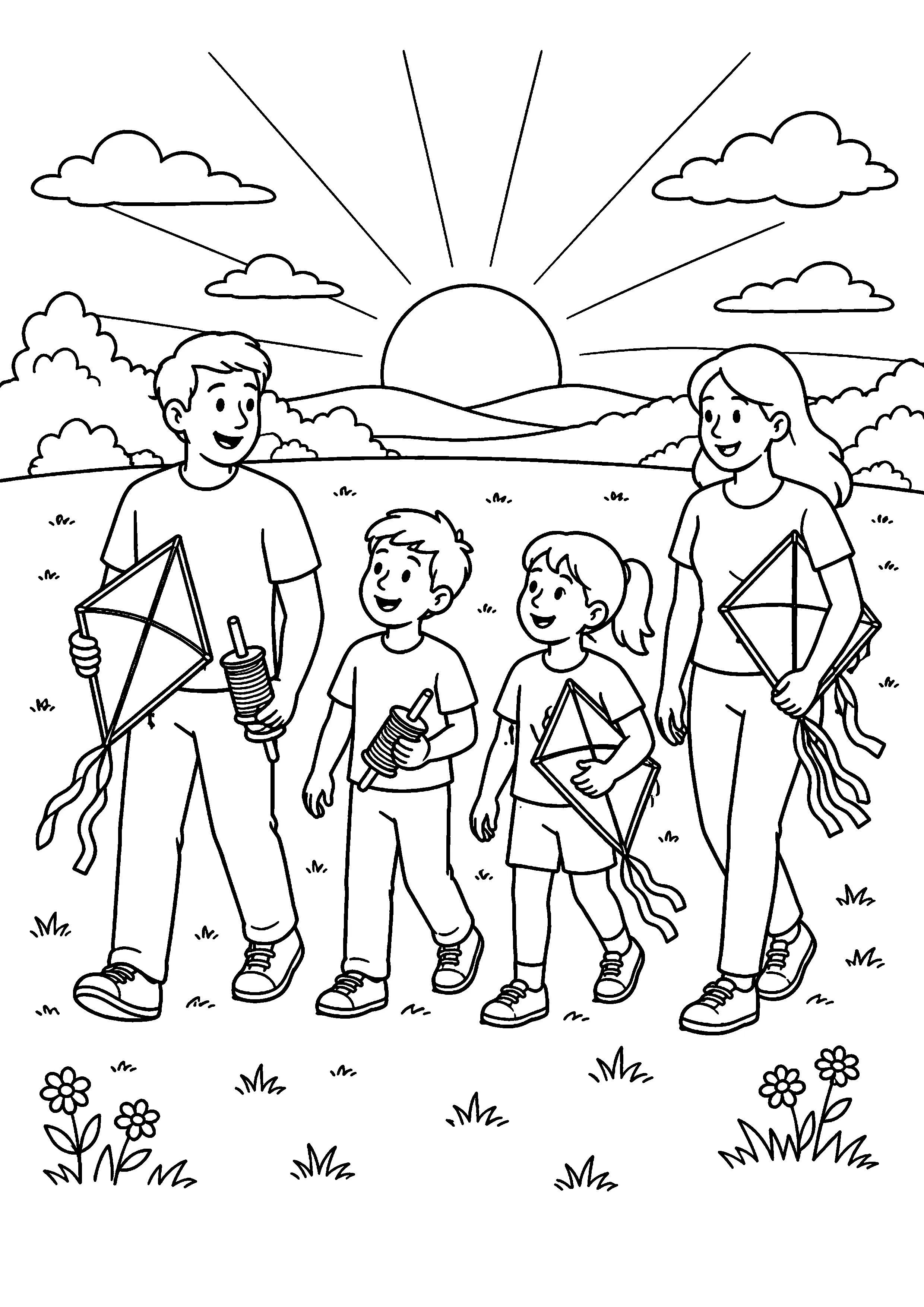 Coloriage Cerf-volant à imprimer – dessin n°20