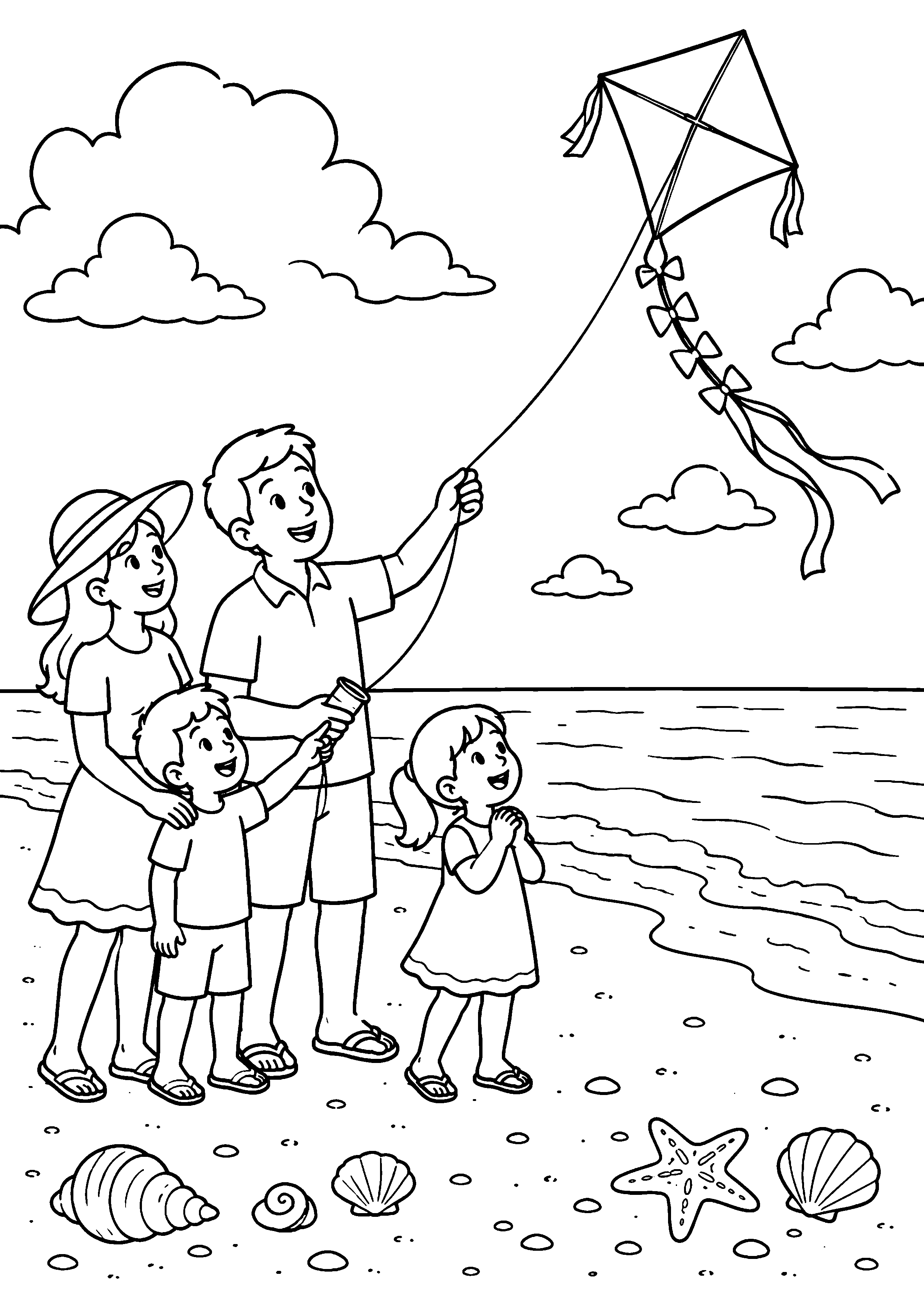 Coloriage cerf-volant à imprimer – dessin n°4