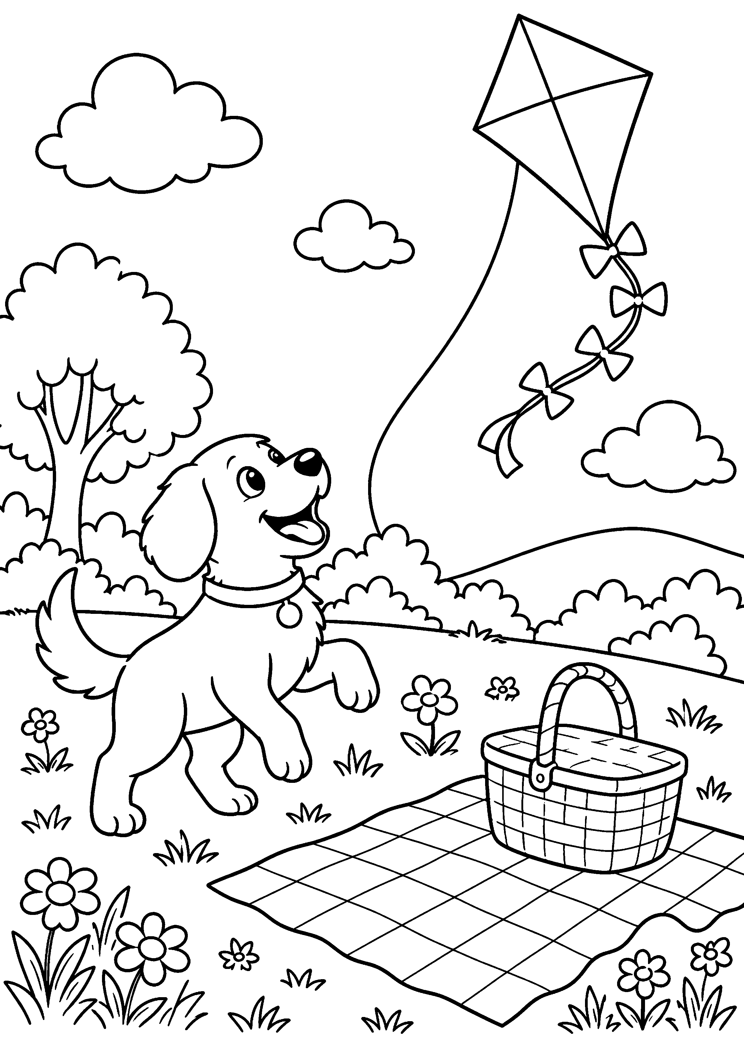 Coloriage cerf-volant à imprimer – dessin n°5