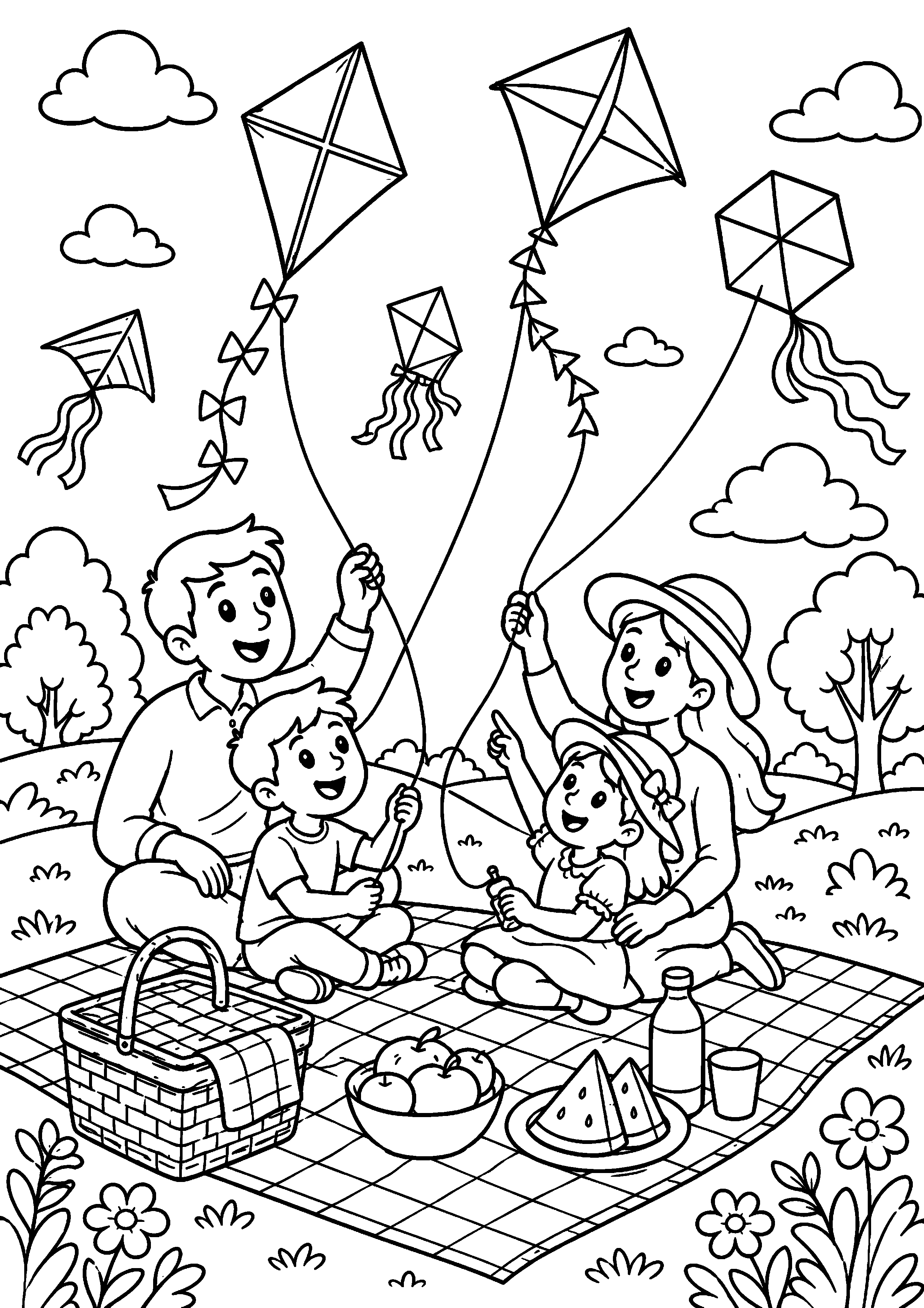 Coloriage cerf-volant à imprimer – dessin n°16