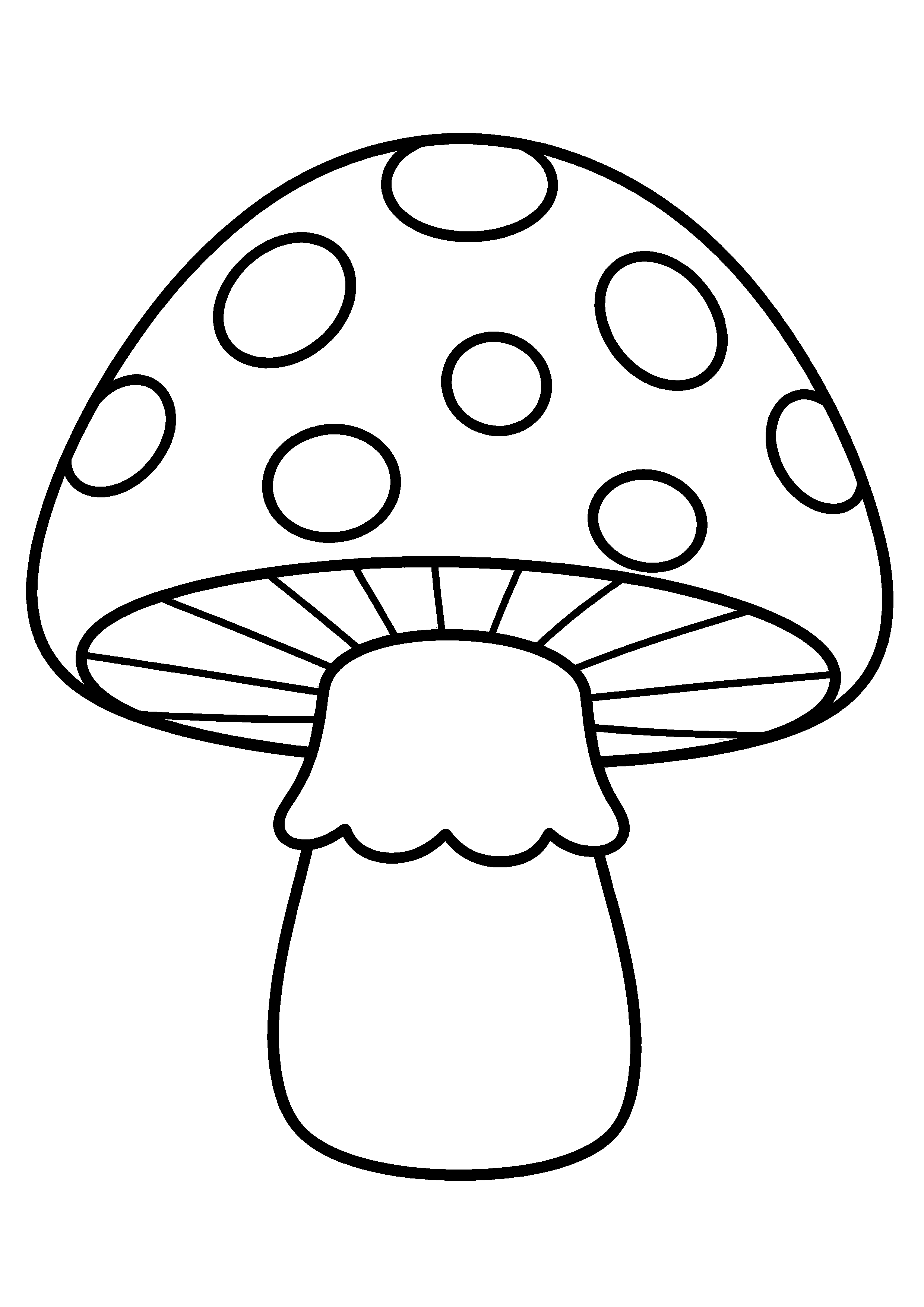 Coloriage Champignon à imprimer – dessin n°3