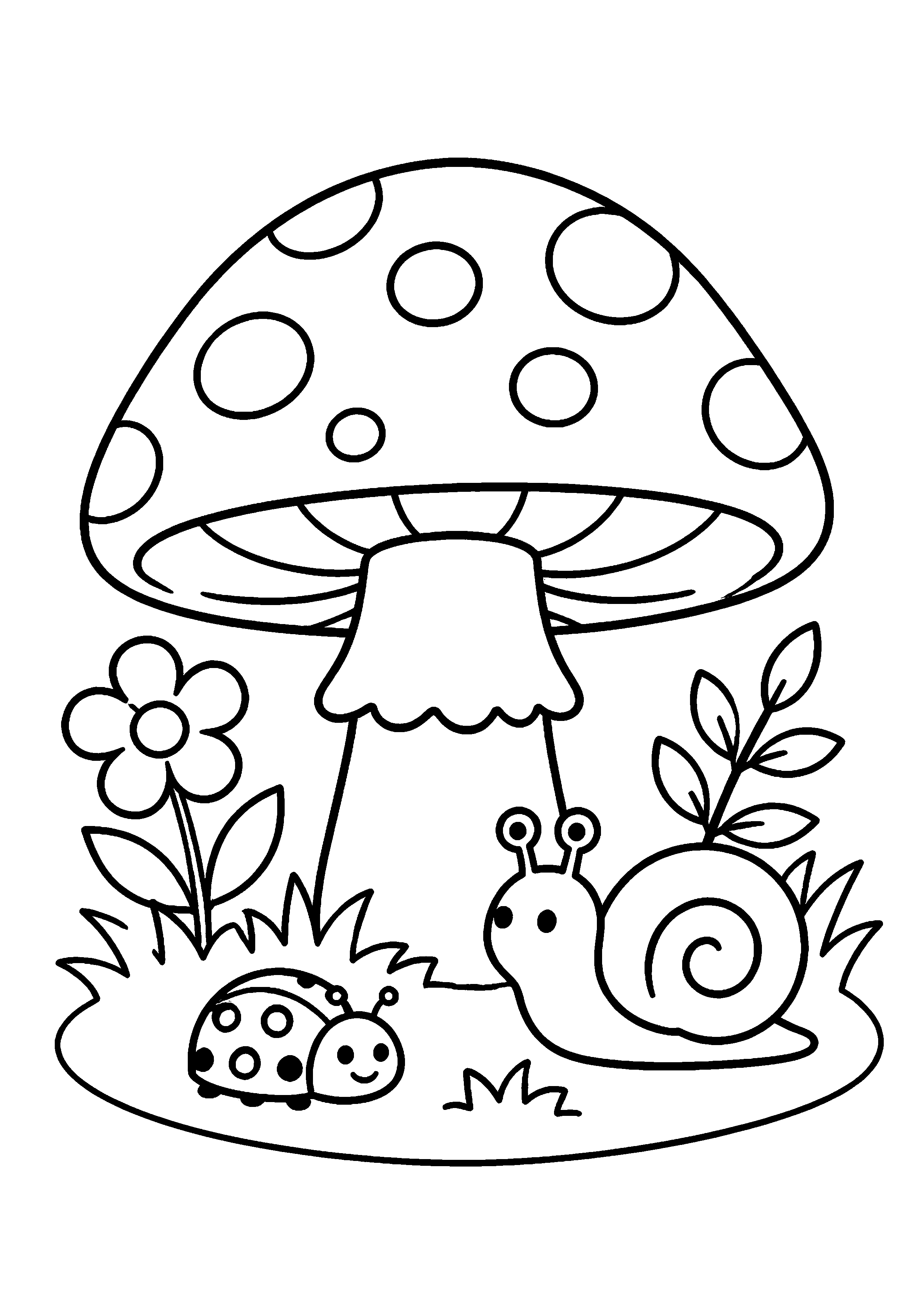 Coloriage Champignon à imprimer – dessin n°4