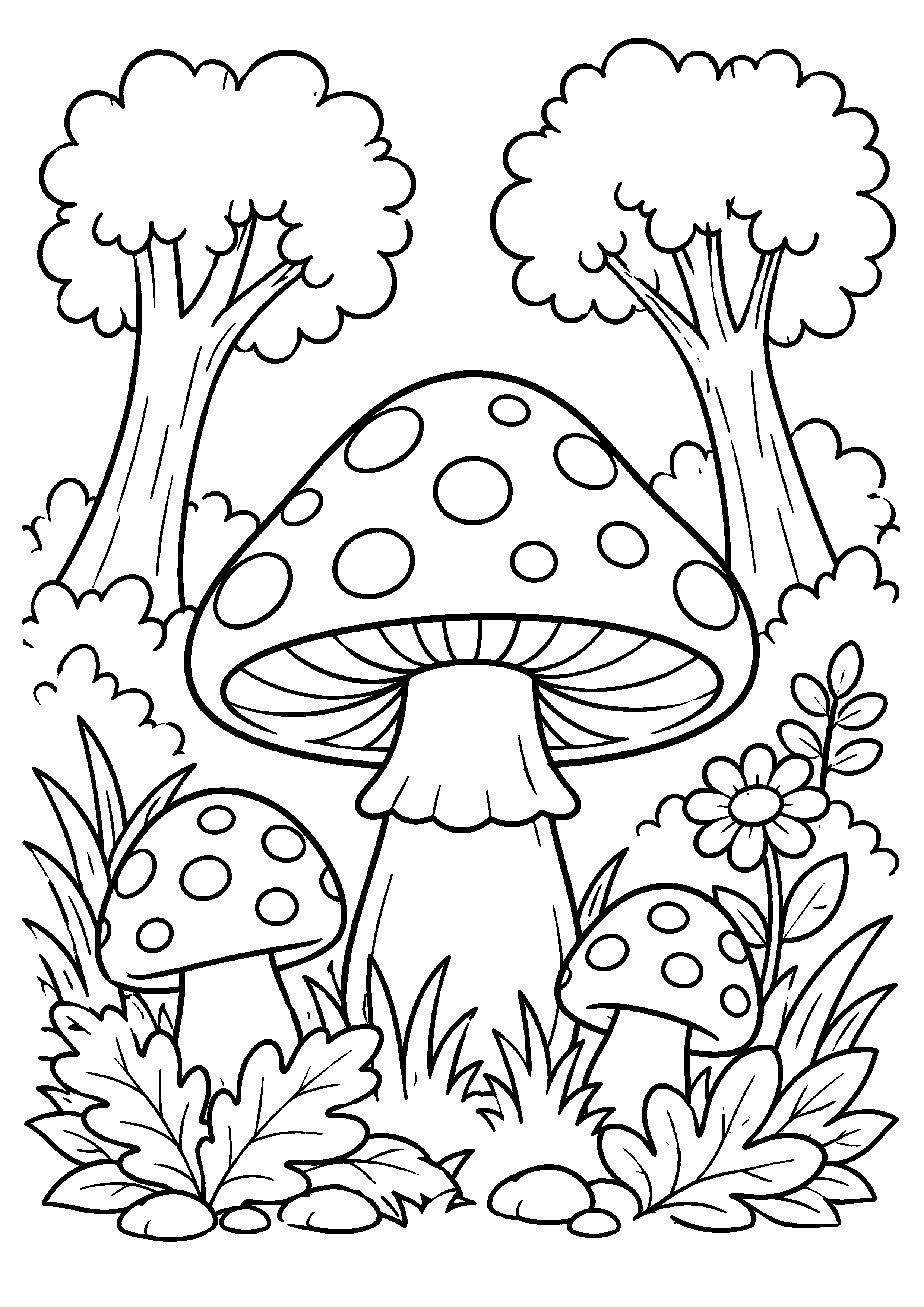 Coloriage Champignon à imprimer – dessin n°10