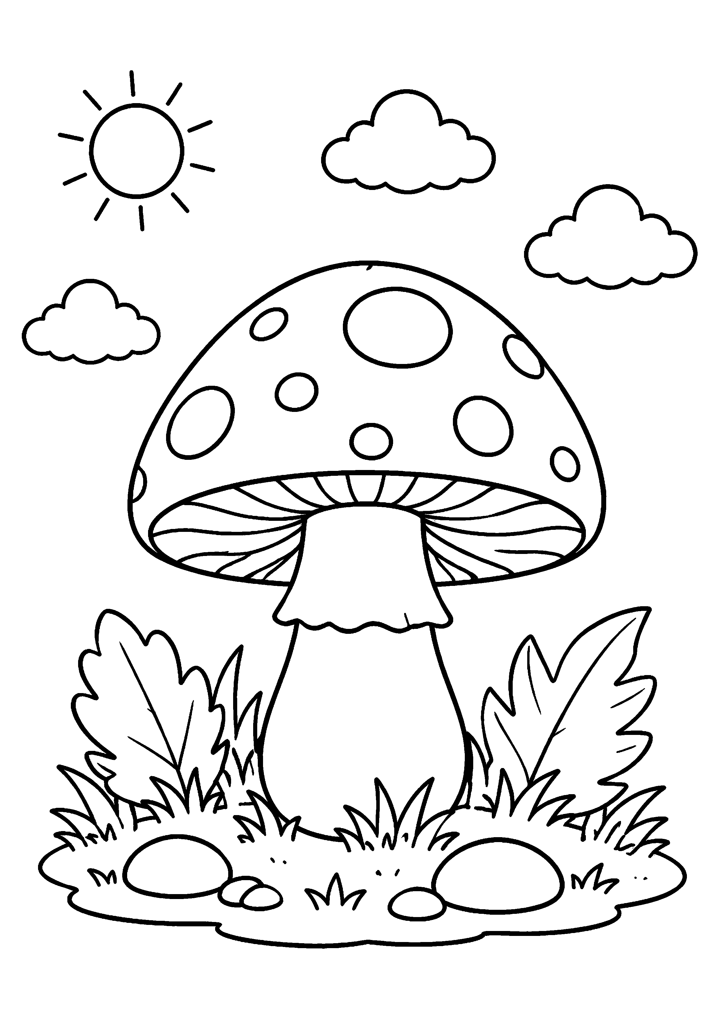 Coloriage Champignon à imprimer – dessin n°13