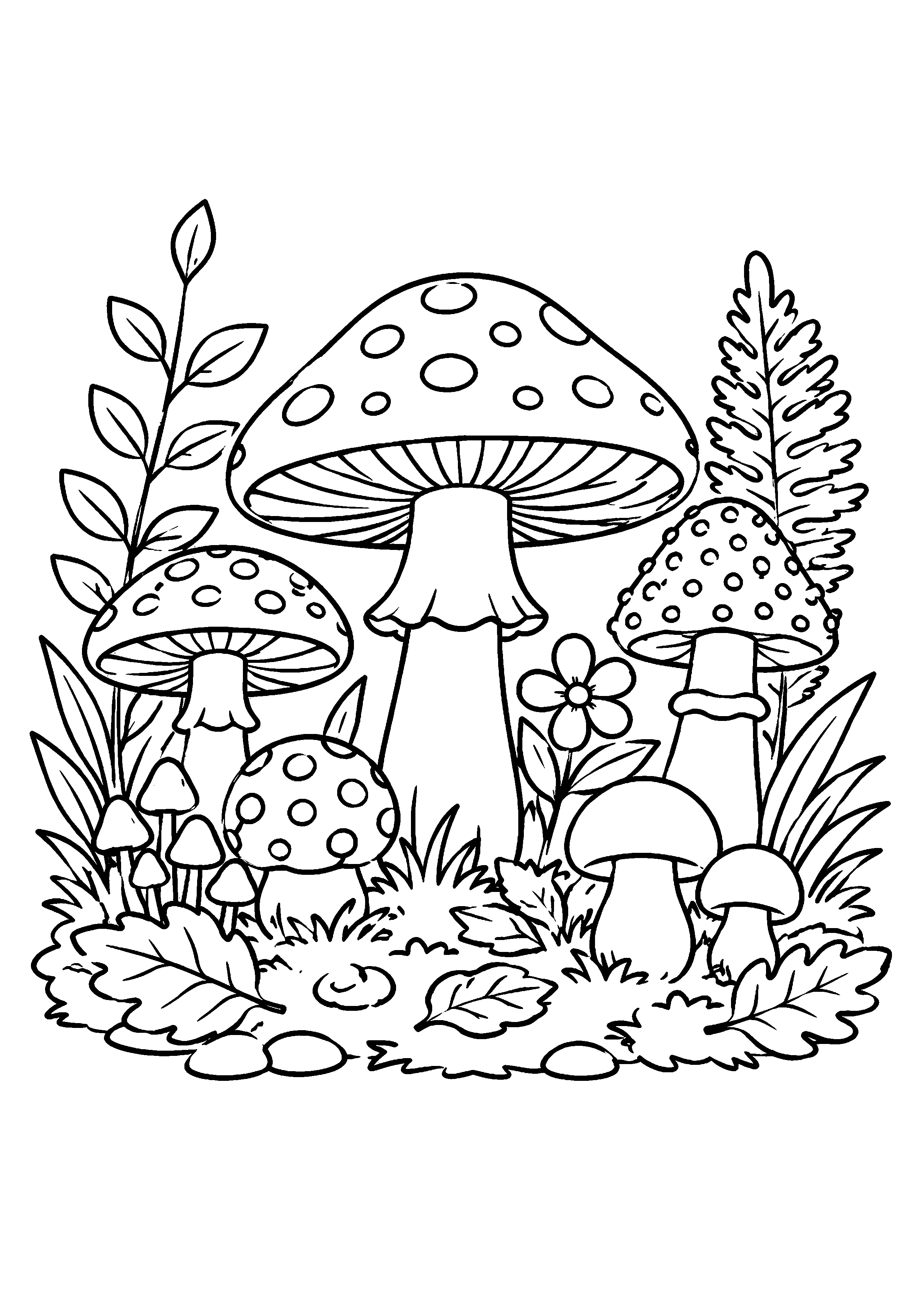 Coloriage Champignon à imprimer – dessin n°15