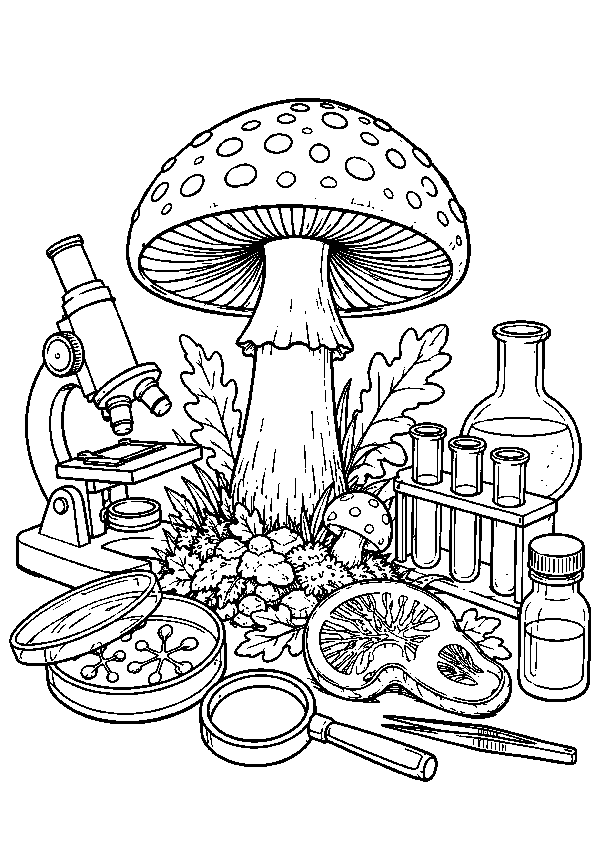 Coloriage Champignon à imprimer – dessin n°17