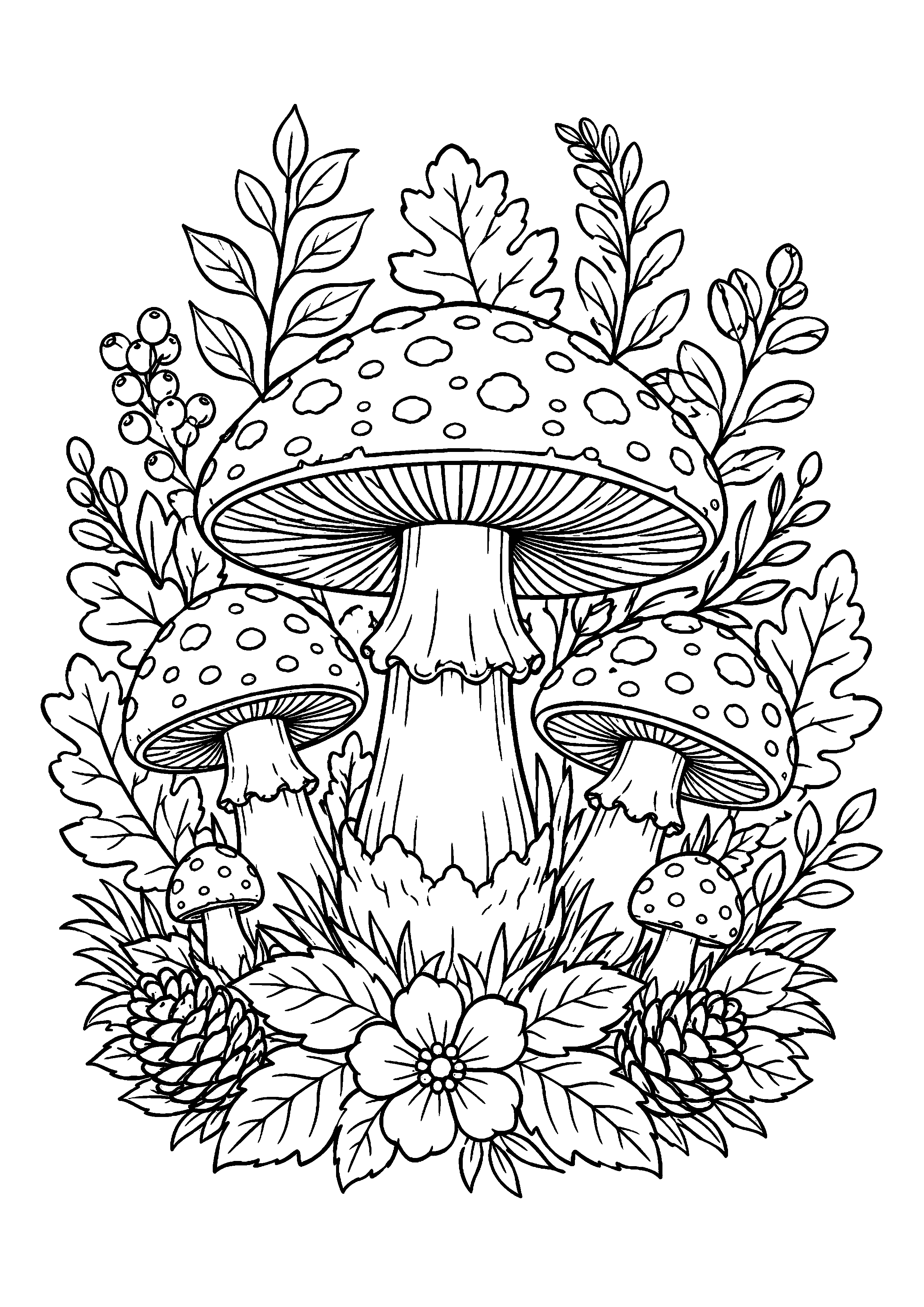 Coloriage Champignon à imprimer – dessin n°19