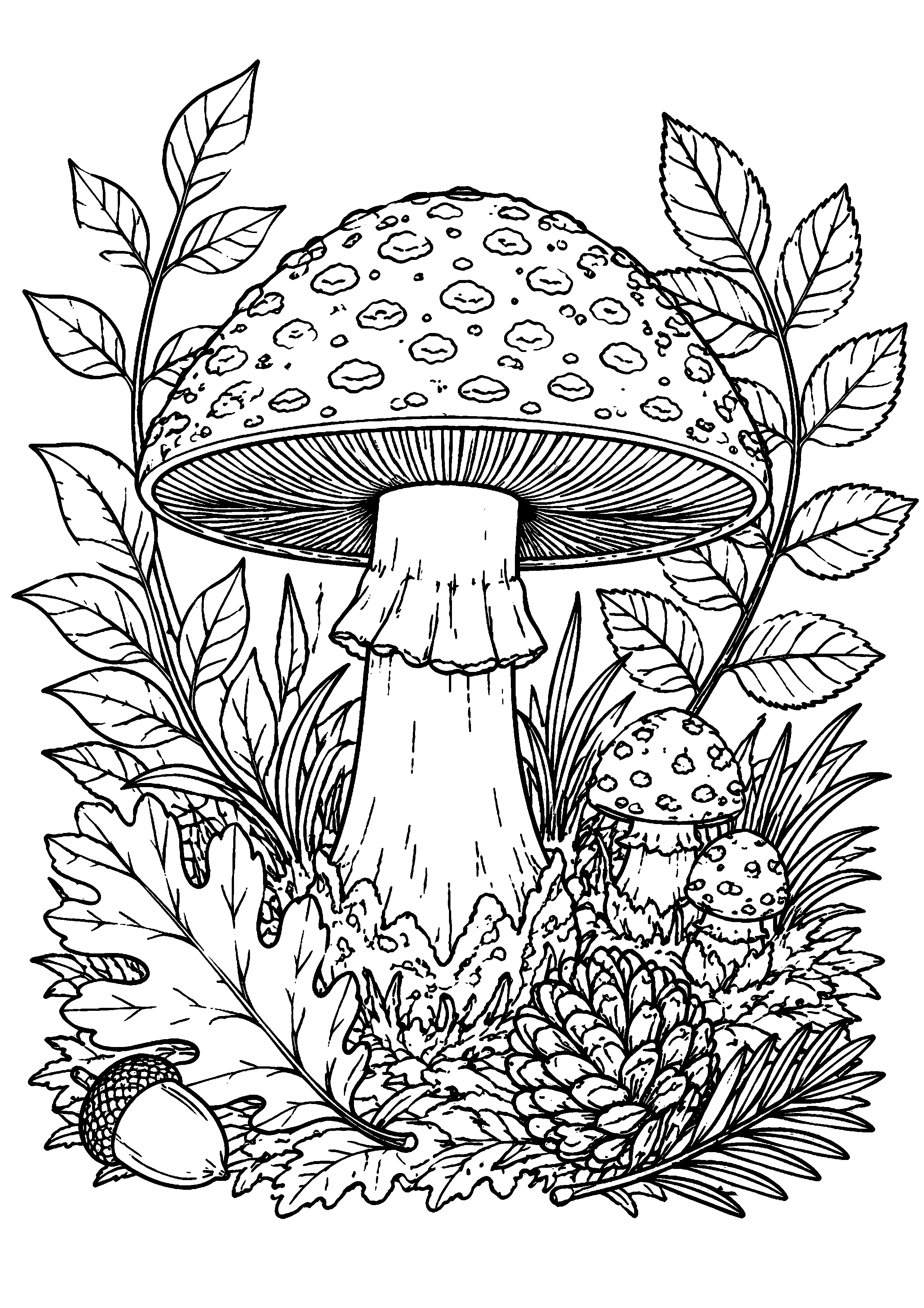 Coloriage Champignon à imprimer – dessin n°20