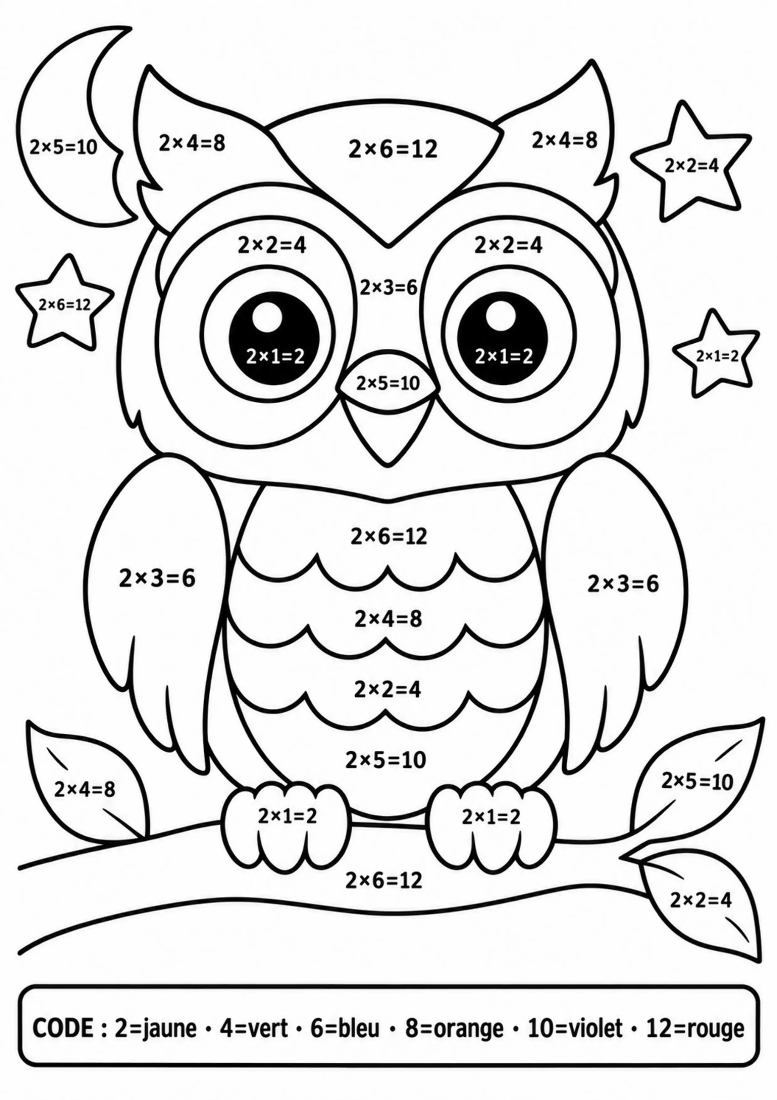 Coloriage magique multiplications