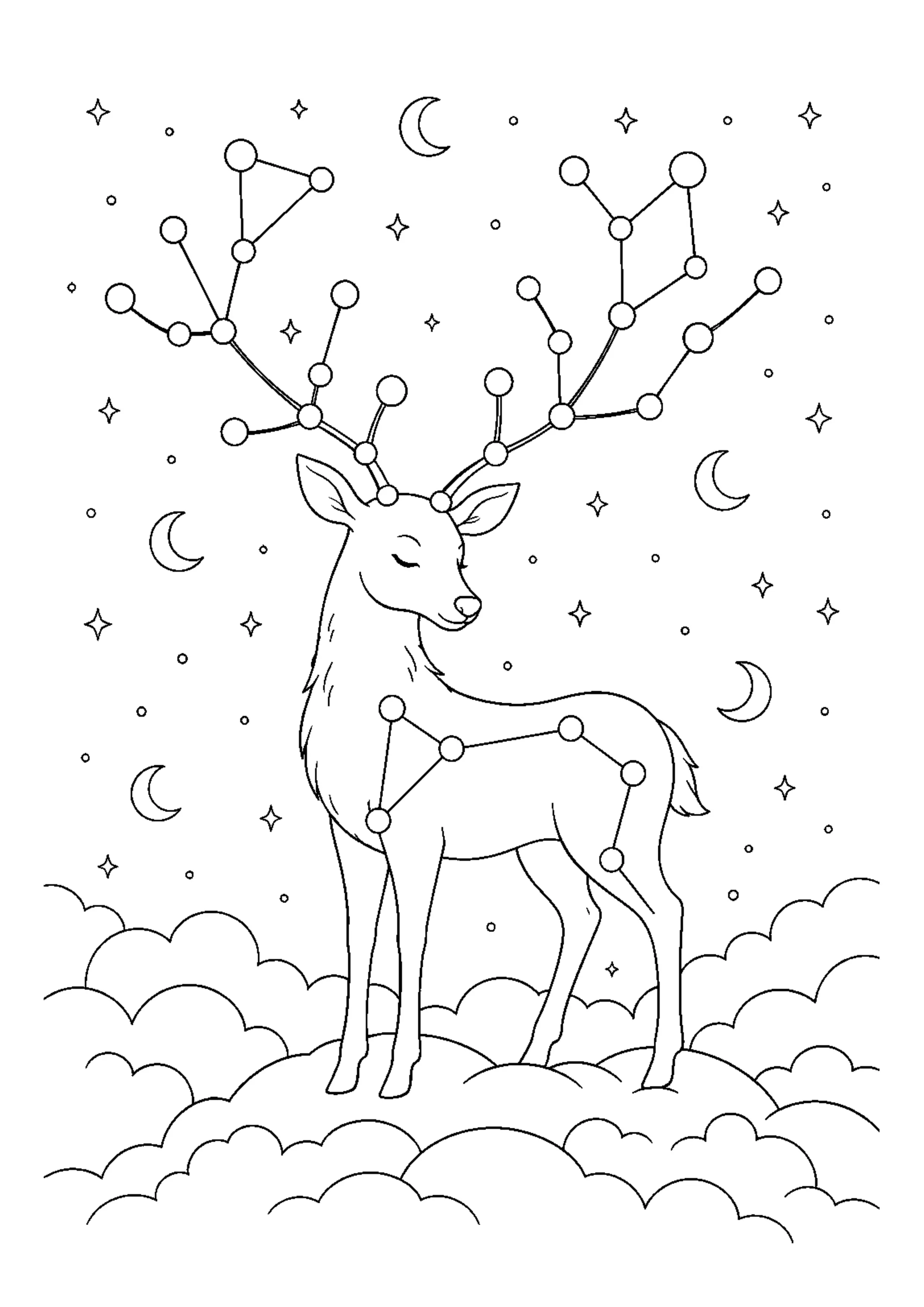 Coloriage Constellations imaginaires à imprimer – dessin n°5