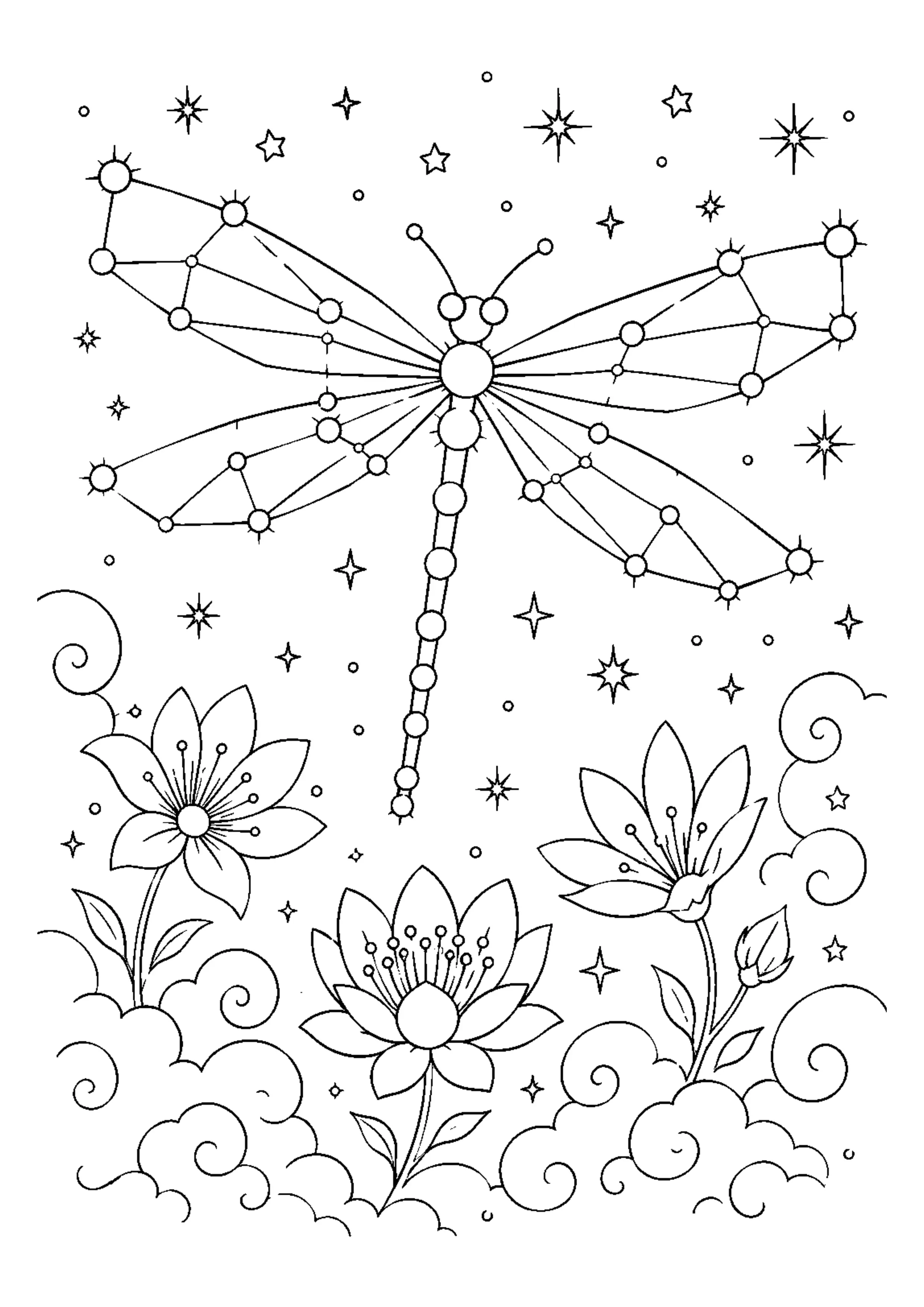 Coloriage Constellations imaginaires à imprimer – dessin n°6