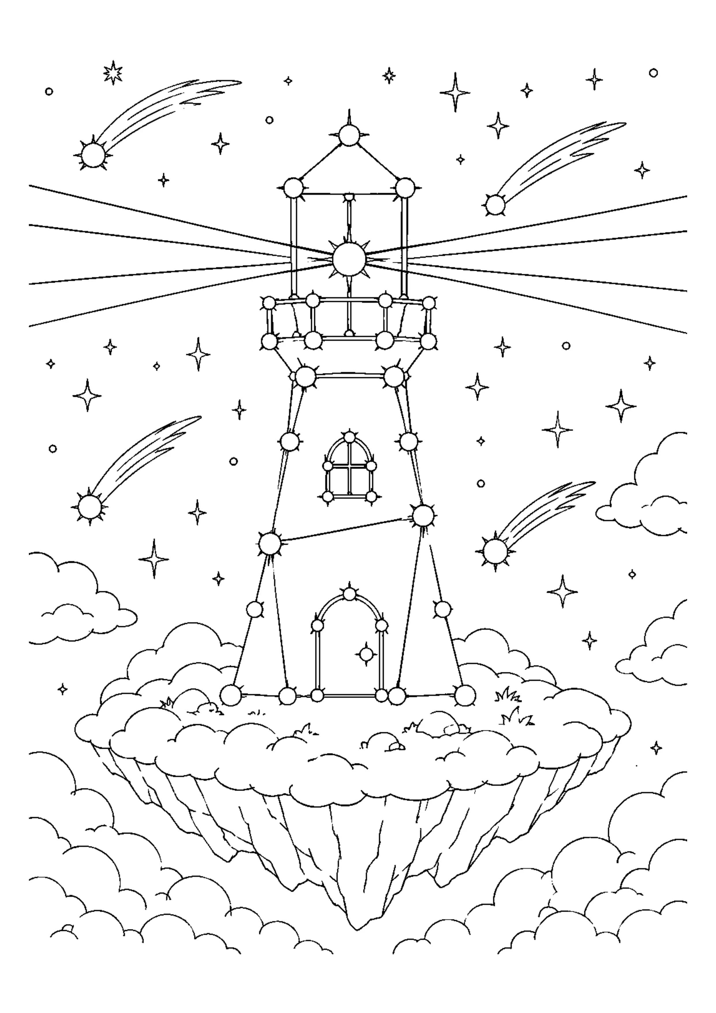 Coloriage Constellations imaginaires à imprimer – dessin n°10