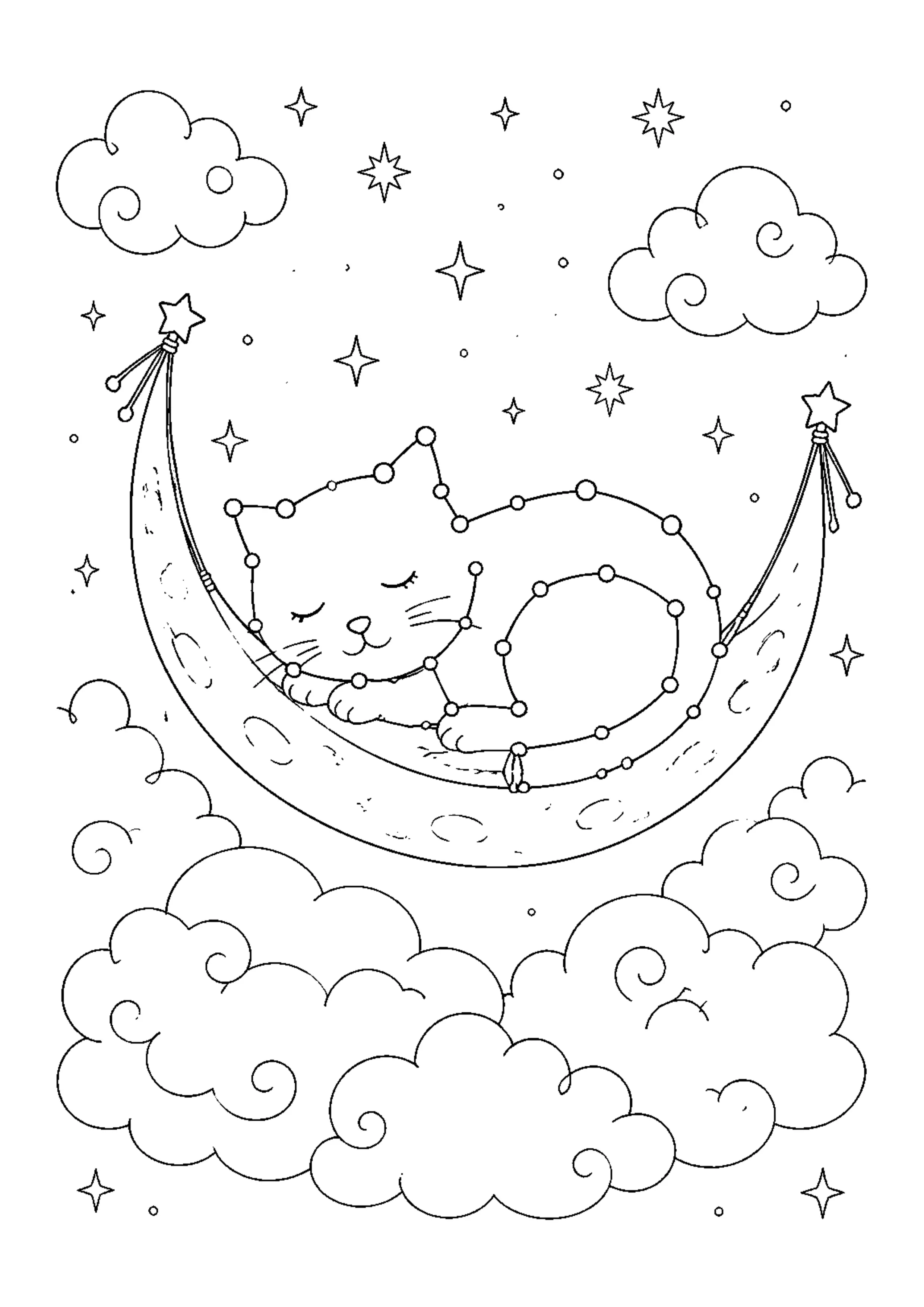 Coloriage Constellations imaginaires à imprimer – dessin n°12