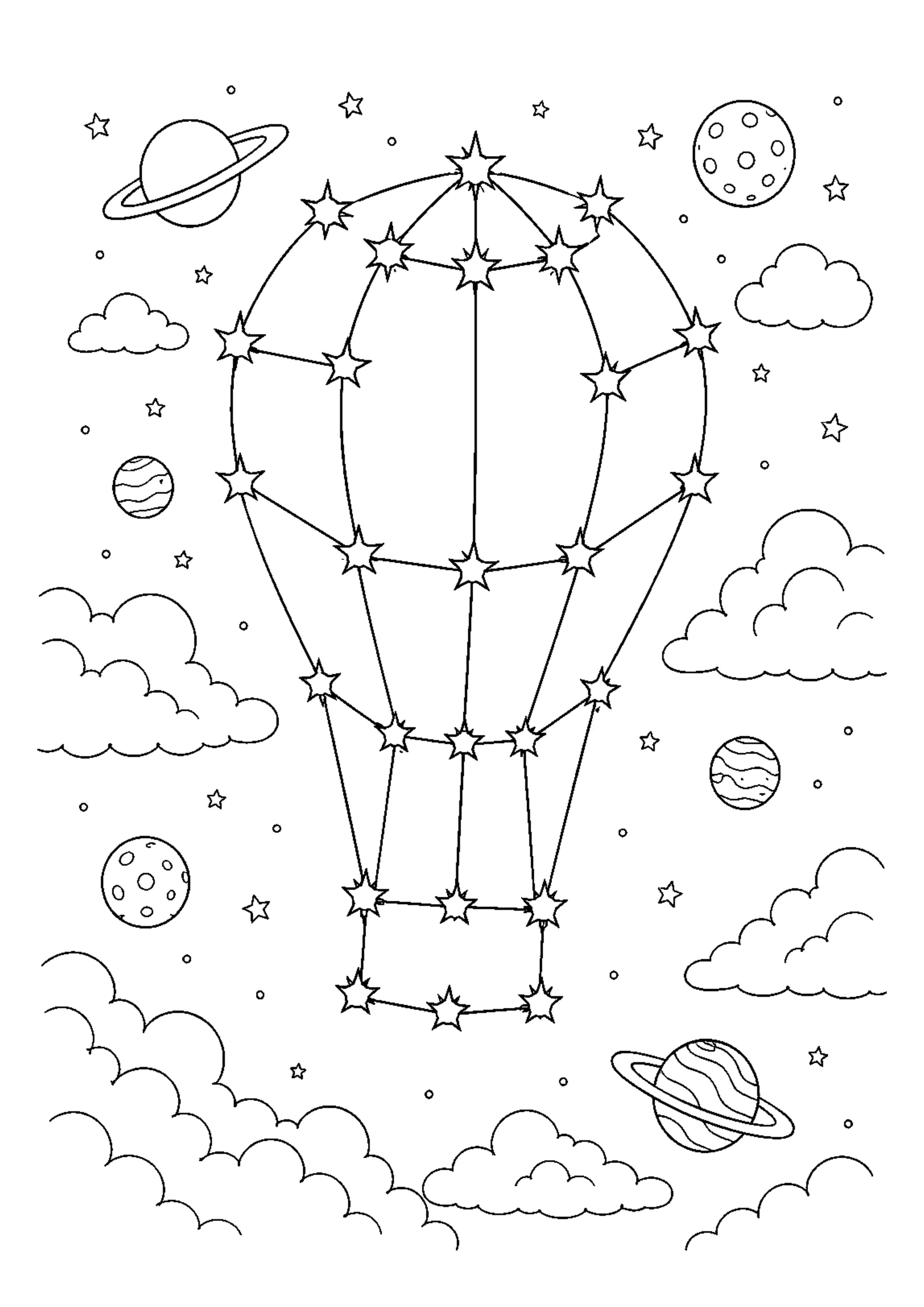 Coloriage Constellations imaginaires à imprimer – dessin n°13