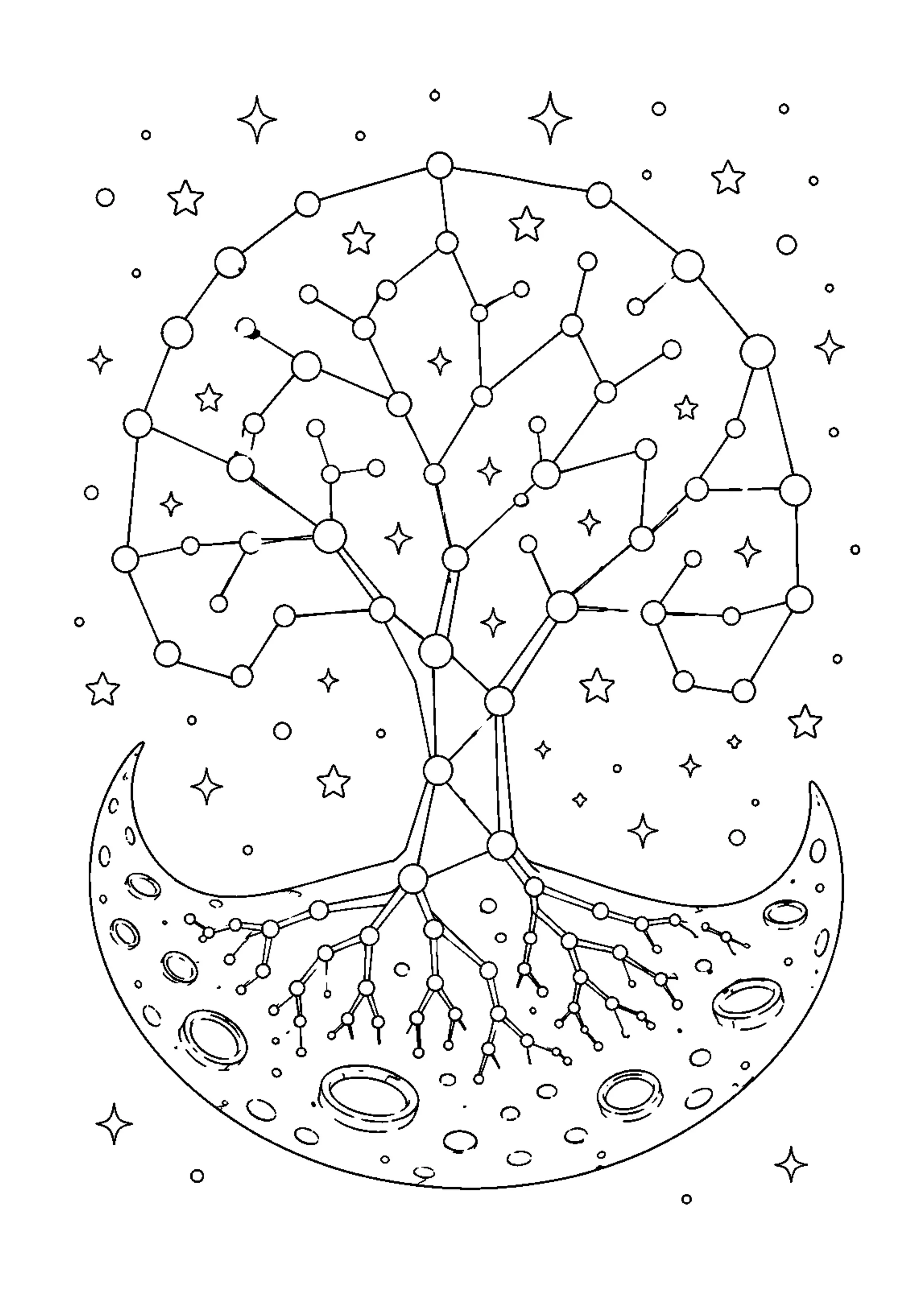 Coloriage Constellations imaginaires à imprimer – dessin n°15
