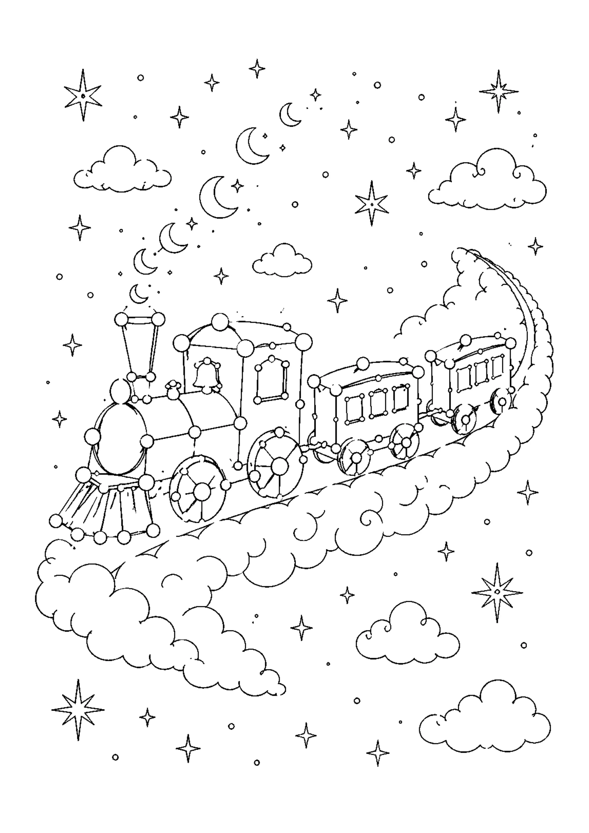 Coloriage Constellations imaginaires à imprimer – dessin n°16