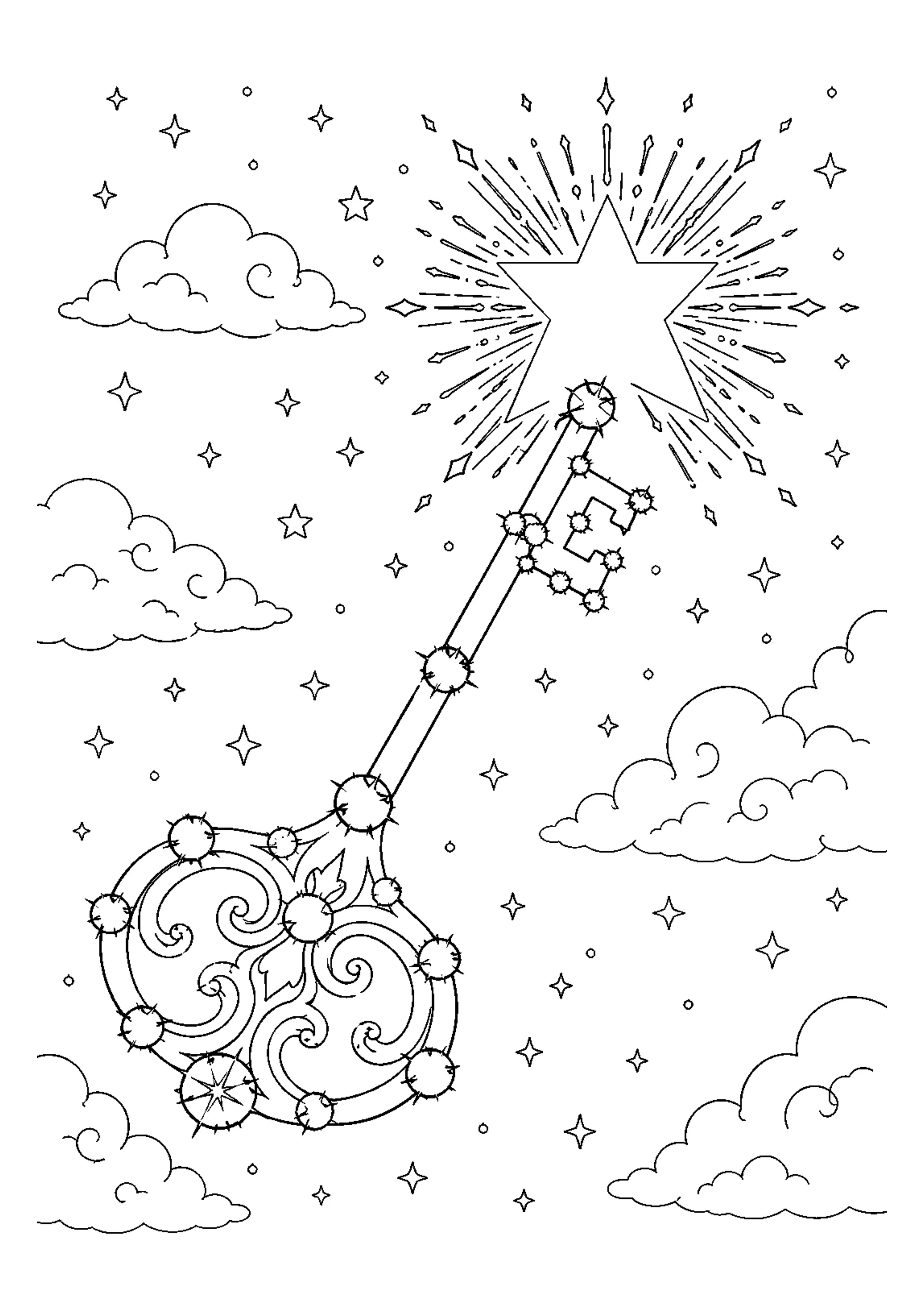 Coloriage Constellations imaginaires à imprimer – dessin n°19