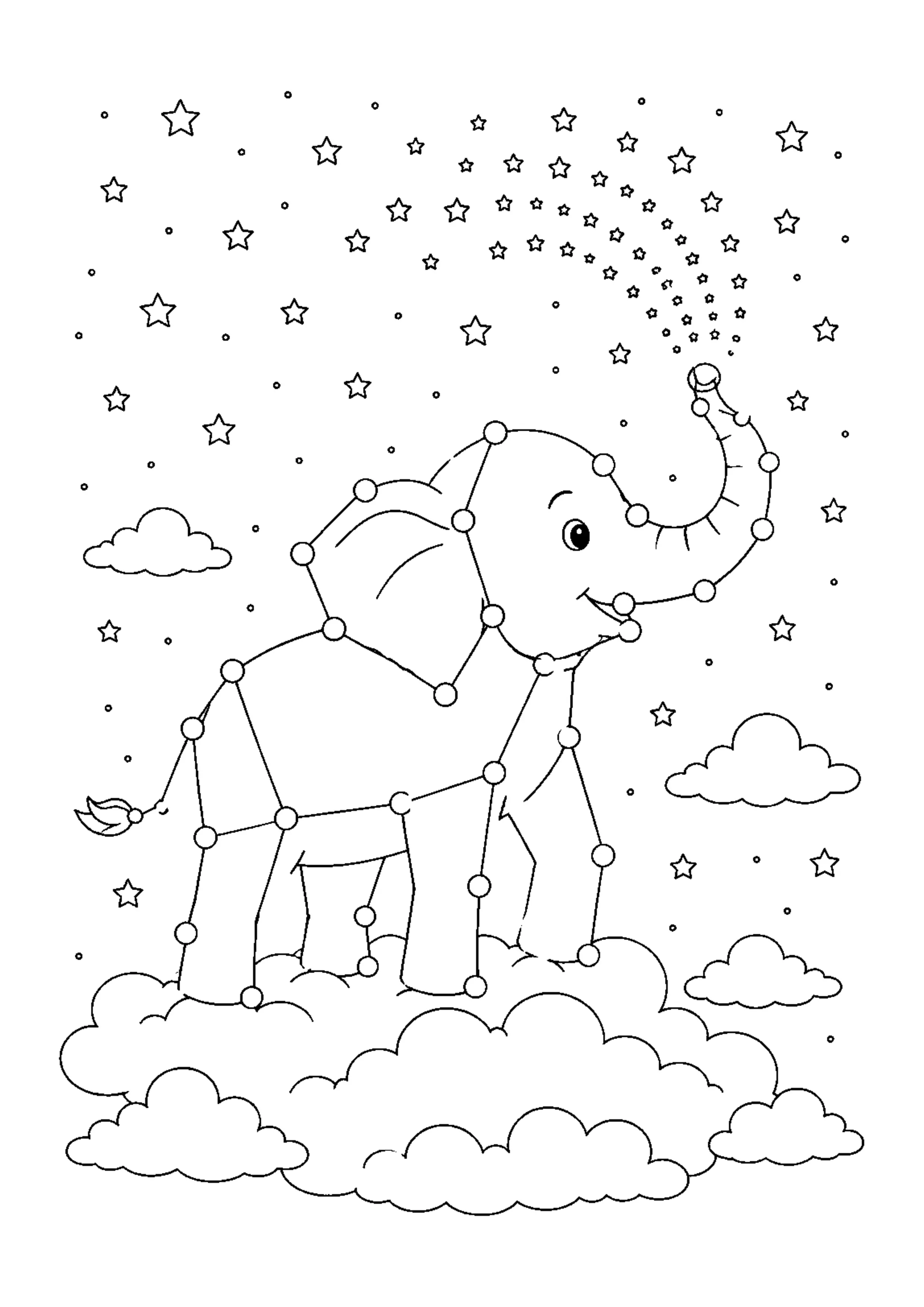 Coloriage Constellations imaginaires à imprimer – dessin n°20