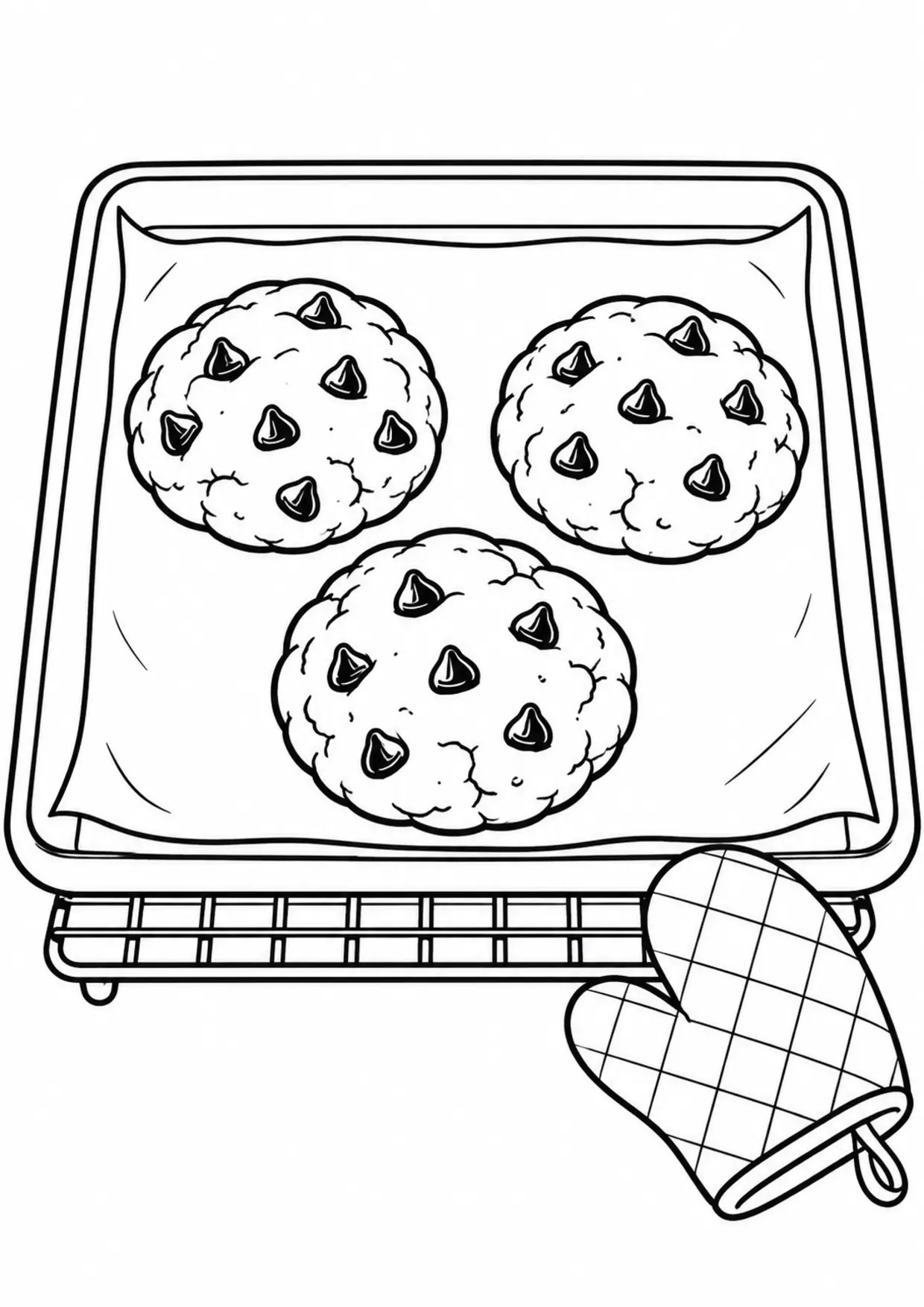 Coloriage Cookie : plaque