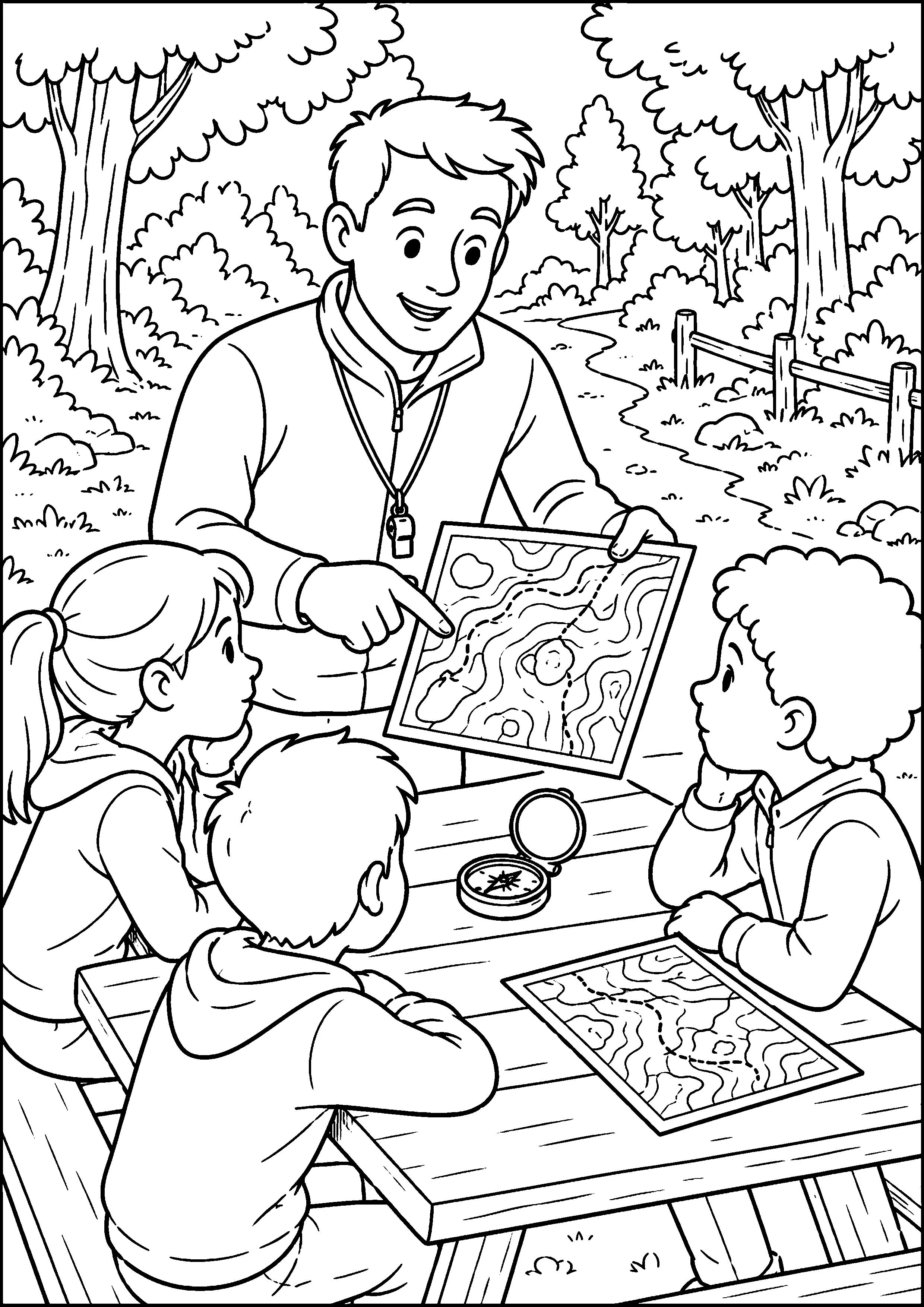 Coloriage Course d’orientation à imprimer – dessin n°5