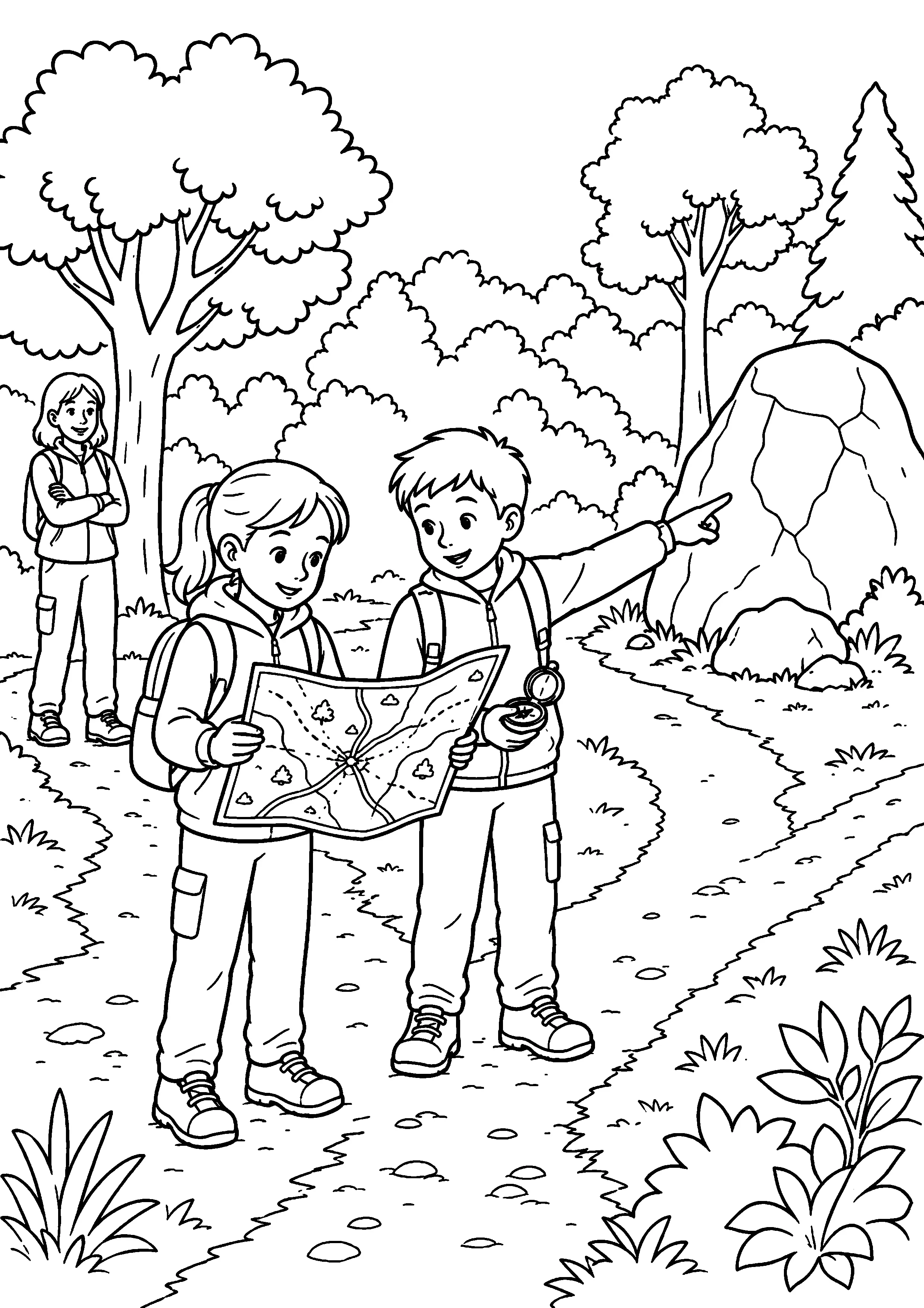 Coloriage Course d’orientation à imprimer – dessin n°6