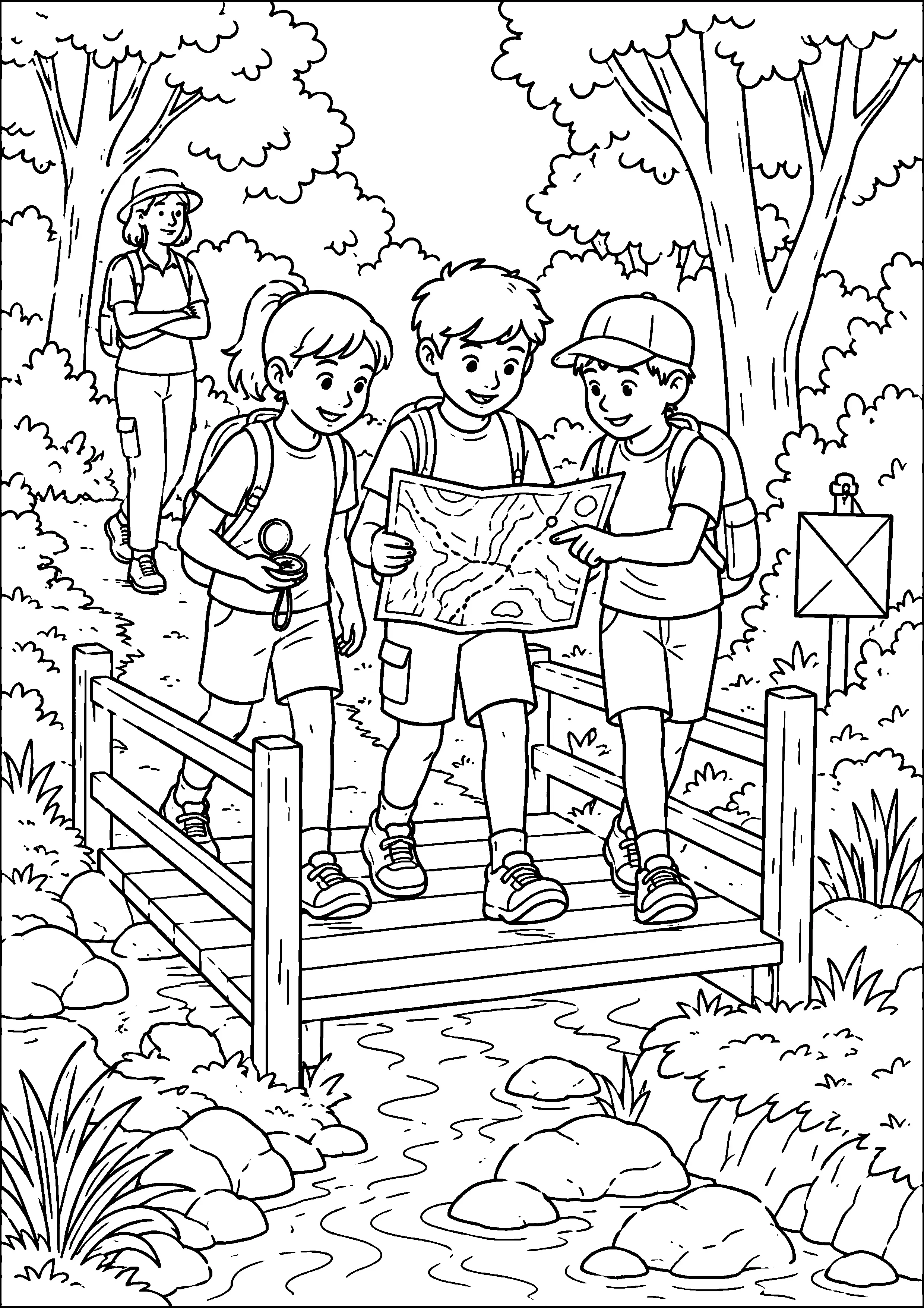 Coloriage Course d’orientation à imprimer – dessin n°8