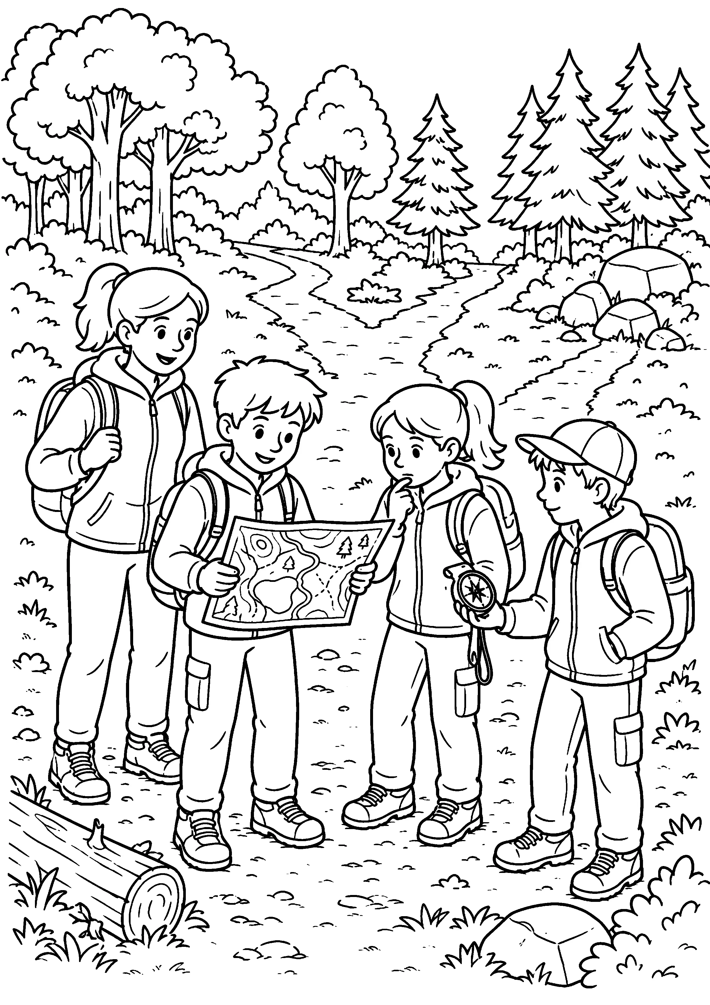 Coloriage Course d’orientation à imprimer – dessin n°10
