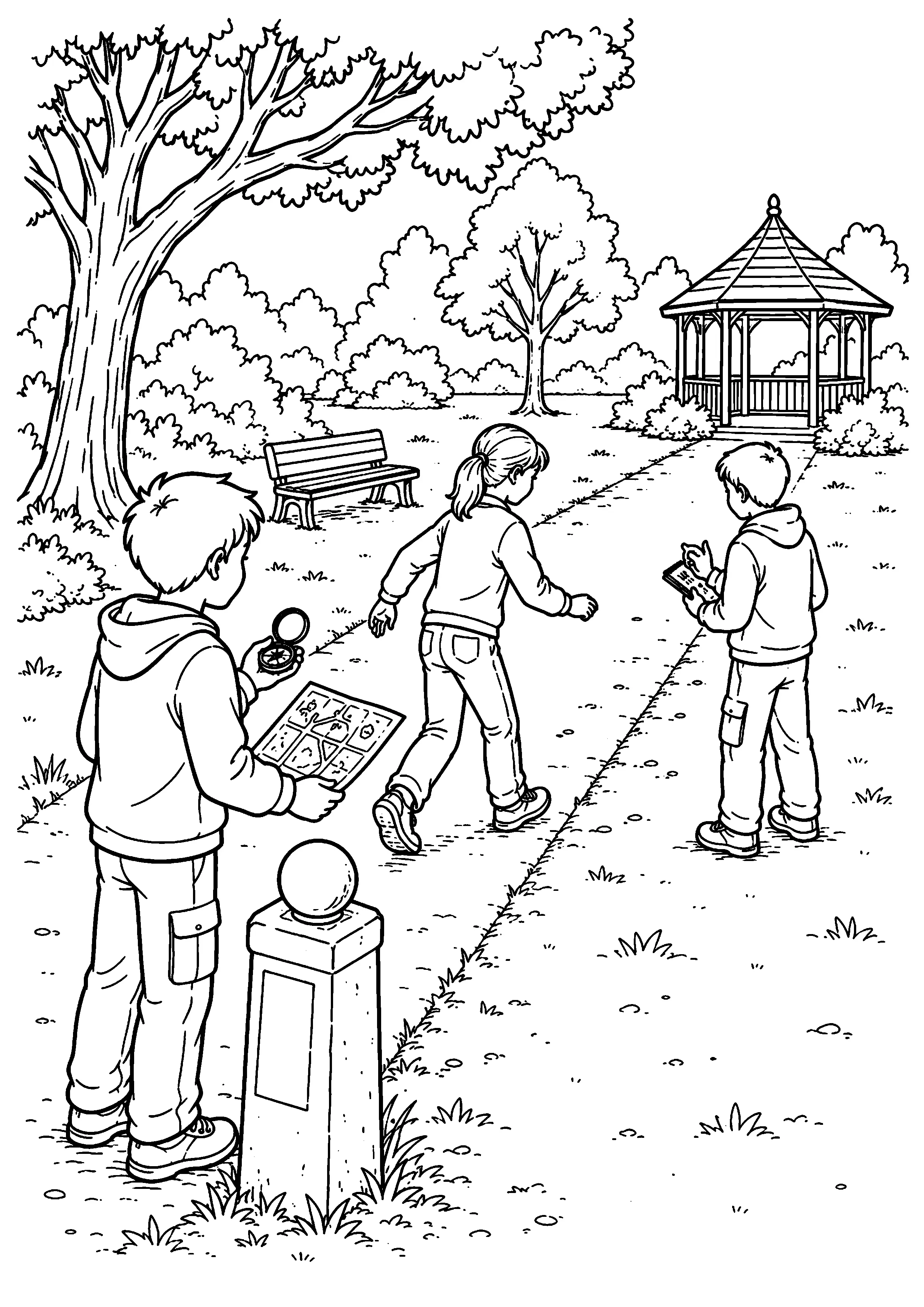 Coloriage Course d’orientation à imprimer – dessin n°14