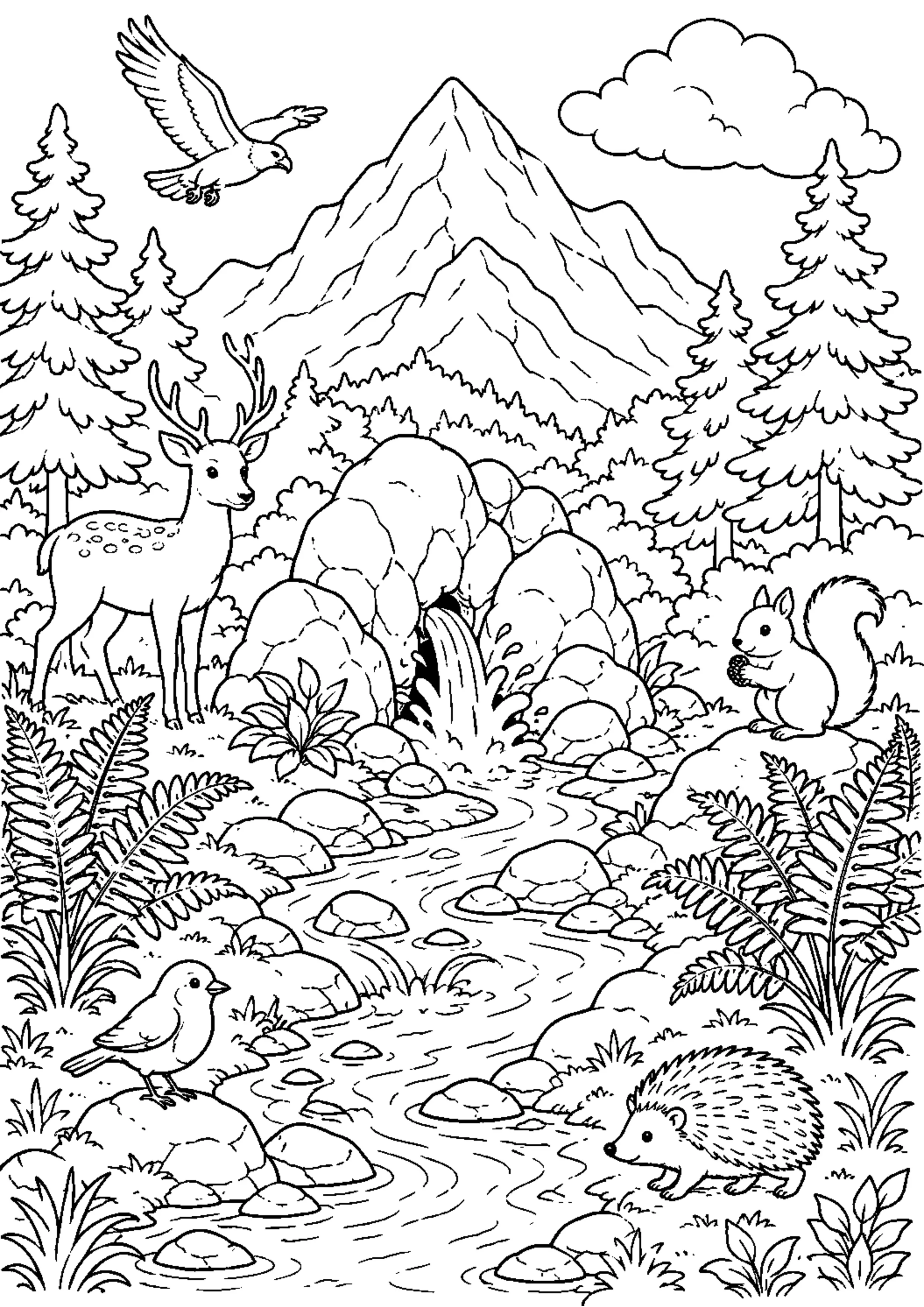 Coloriage Cycle de l’eau à imprimer – dessin n°8