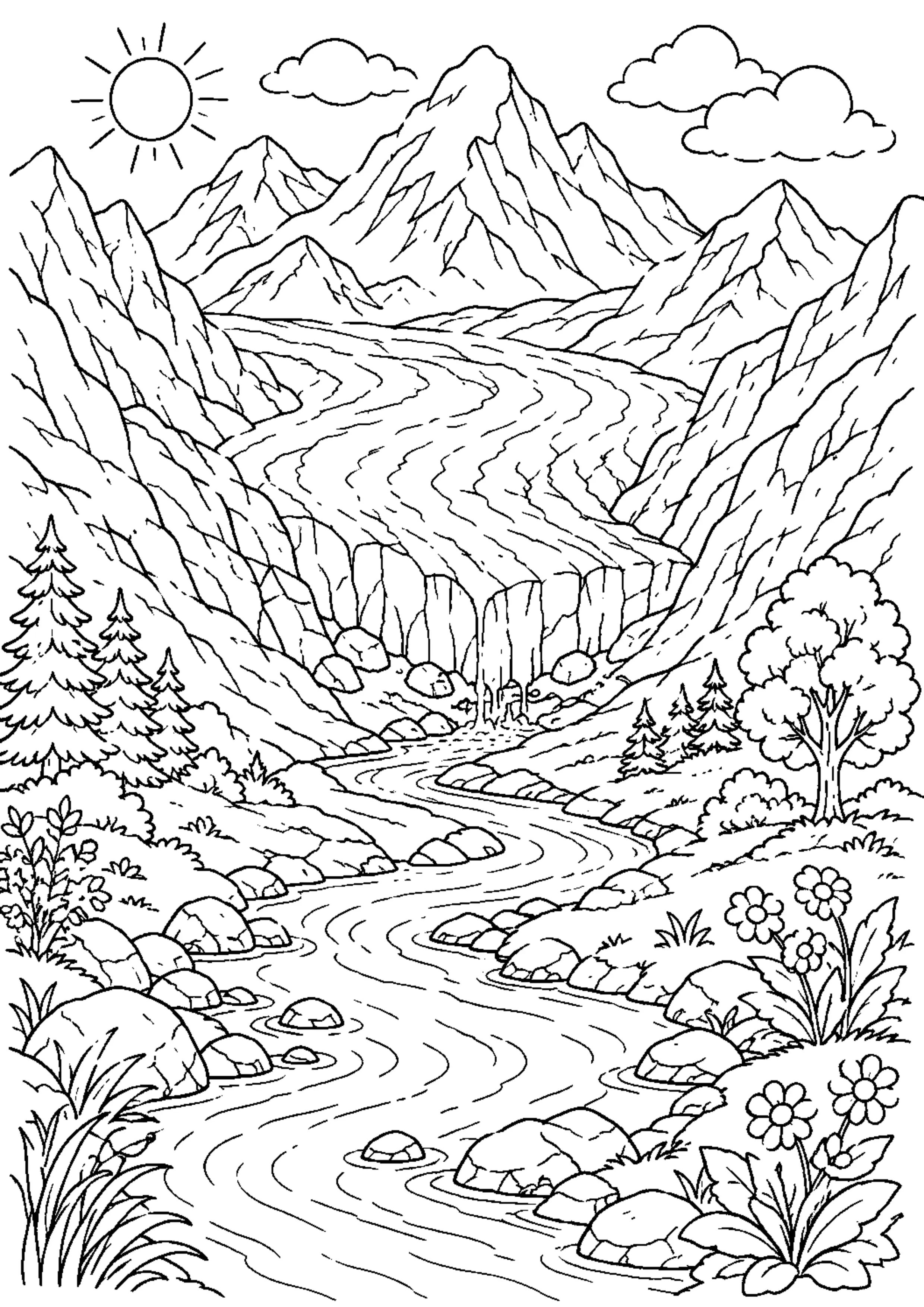 Coloriage Cycle de l’eau à imprimer – dessin n°10