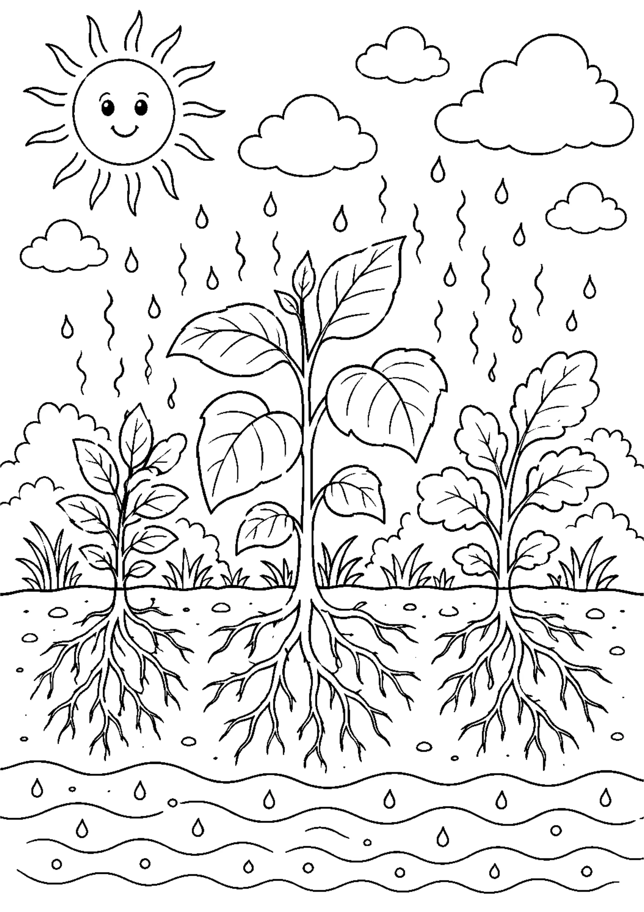 Coloriage Cycle de l’eau à imprimer – dessin n°13