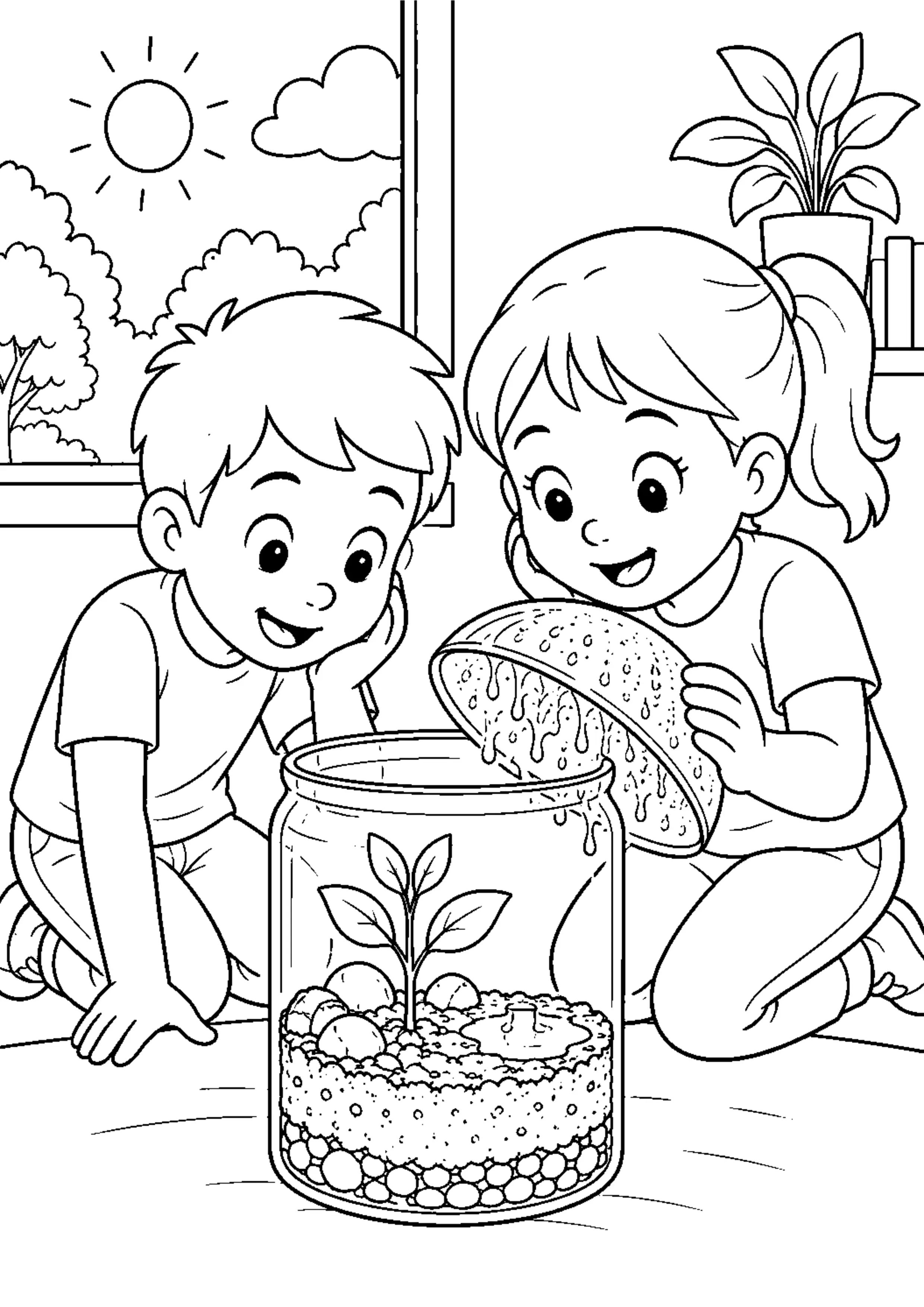 Coloriage Cycle de l’eau à imprimer – dessin n°16
