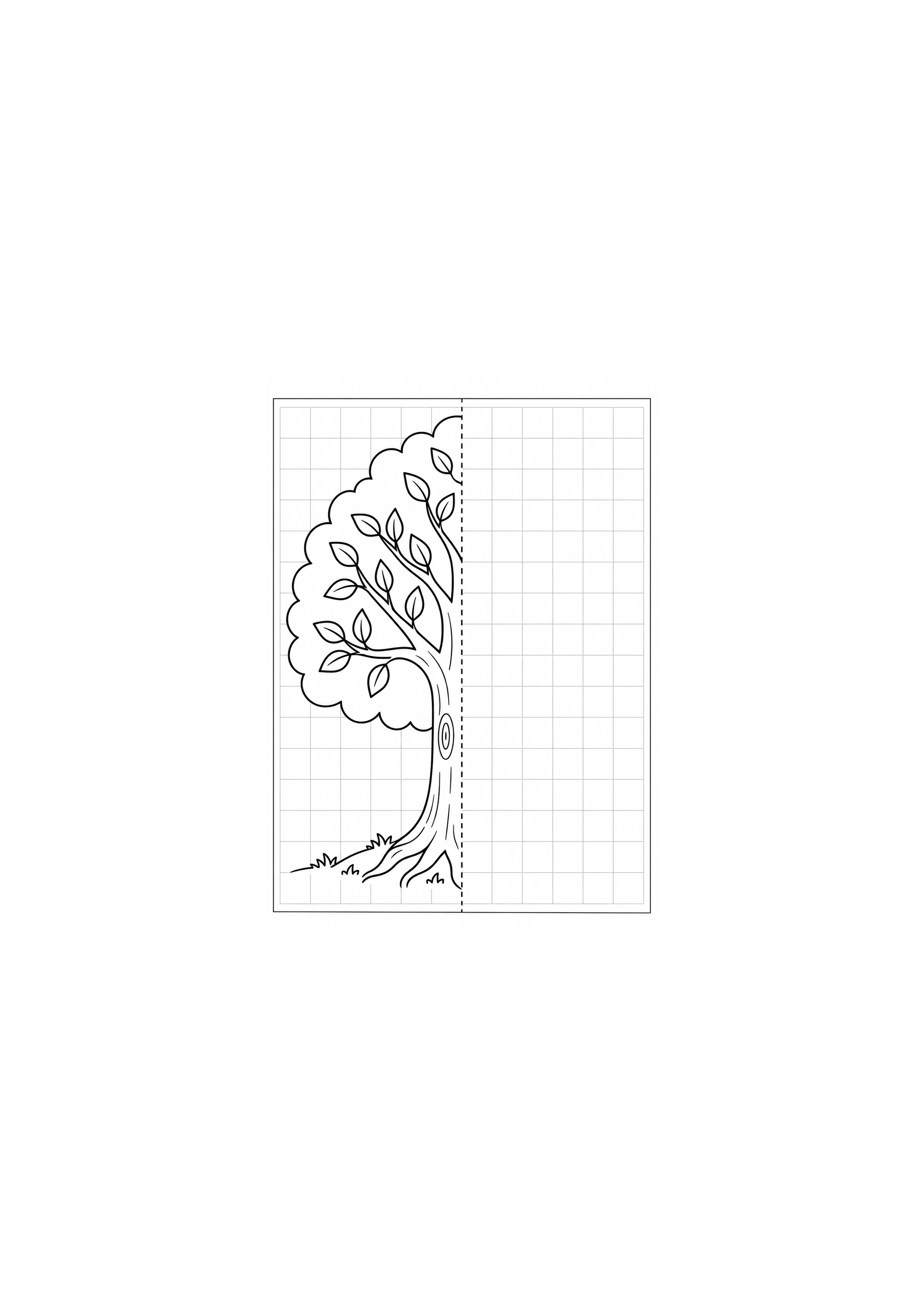 Coloriage arbre stylisé à imprimer