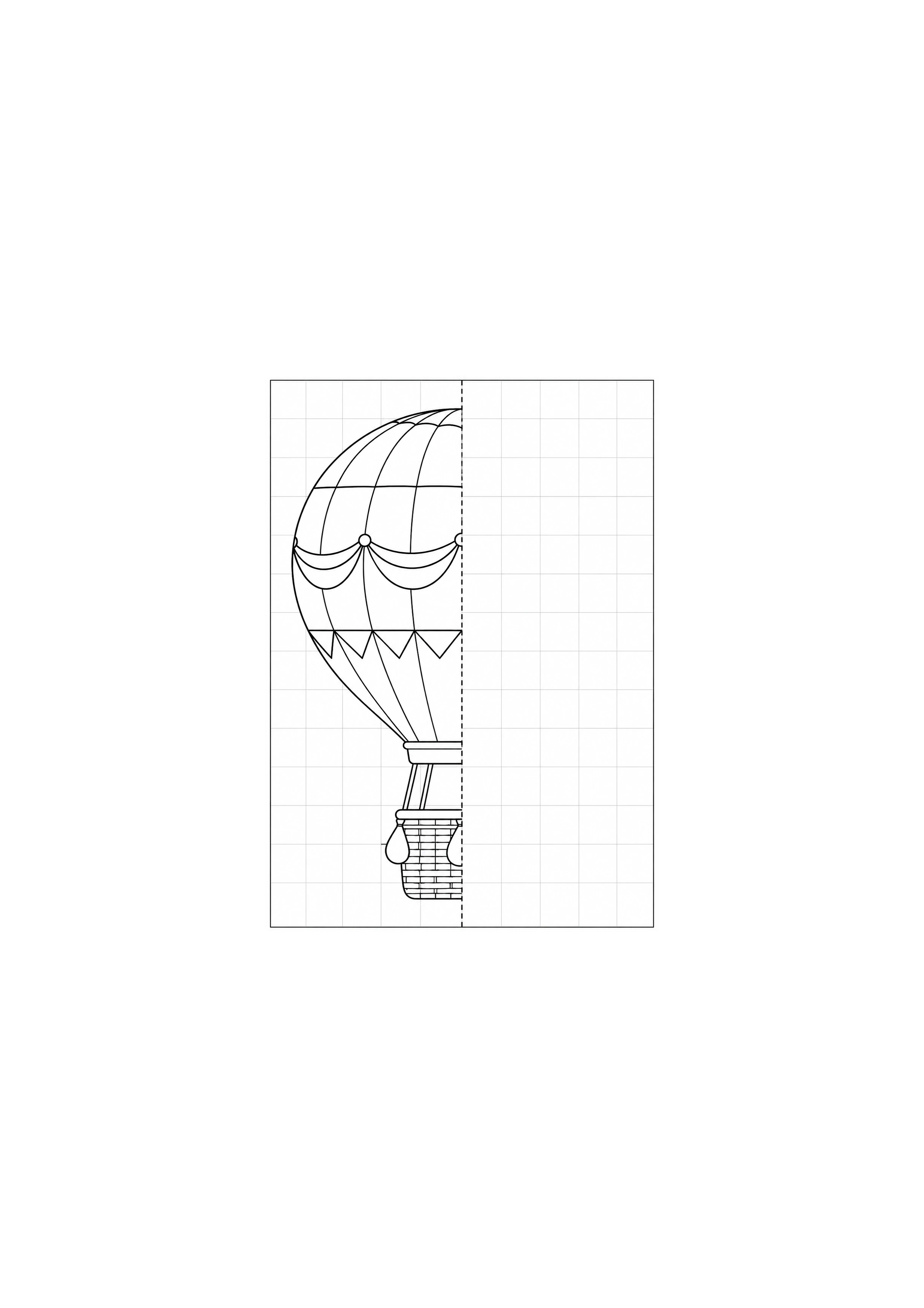 Coloriage montgolfière à imprimer