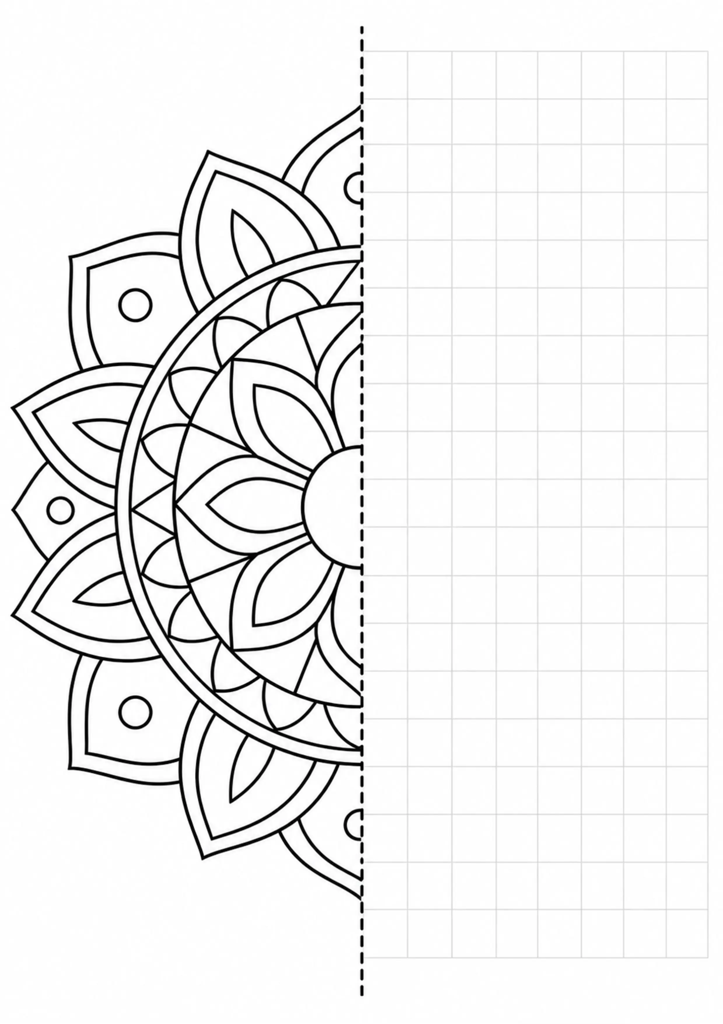 Coloriage rosace géométrique à imprimer