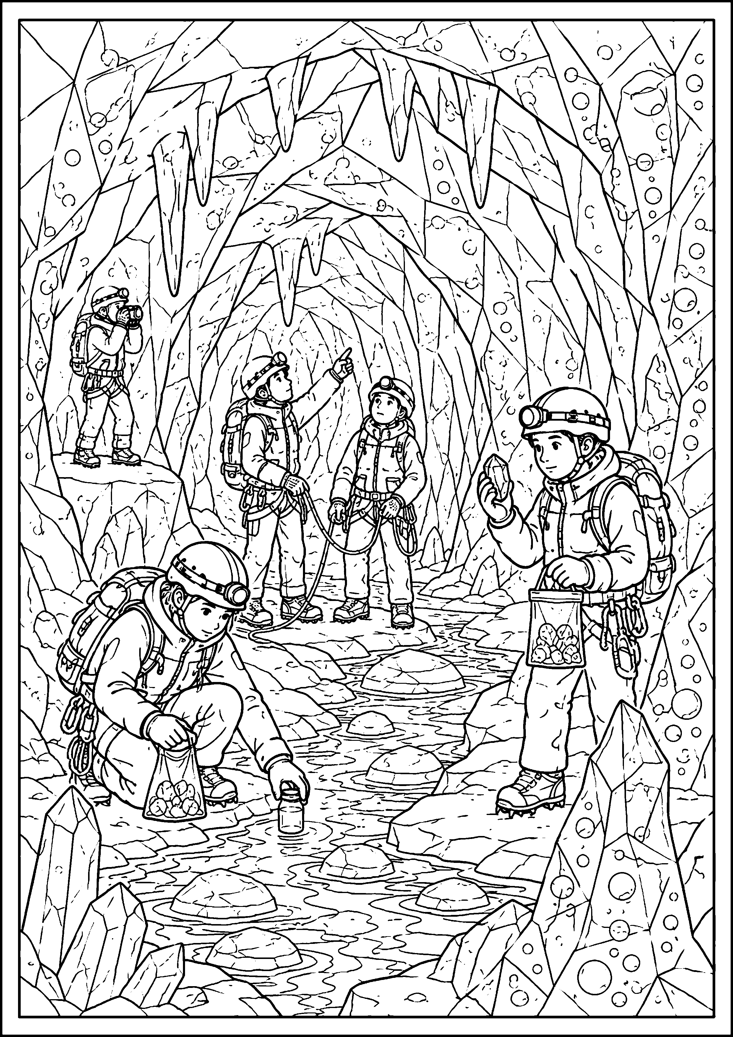 Coloriage expédition polaire à imprimer – dessin n°18