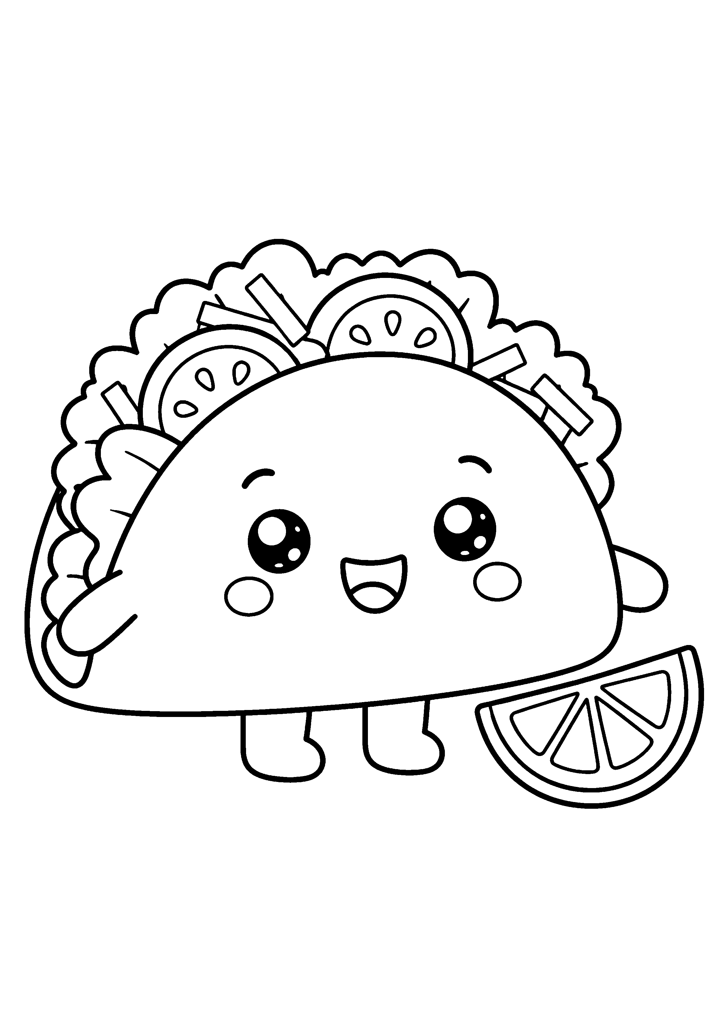 Coloriage Fast-food kawaii – dessin 16