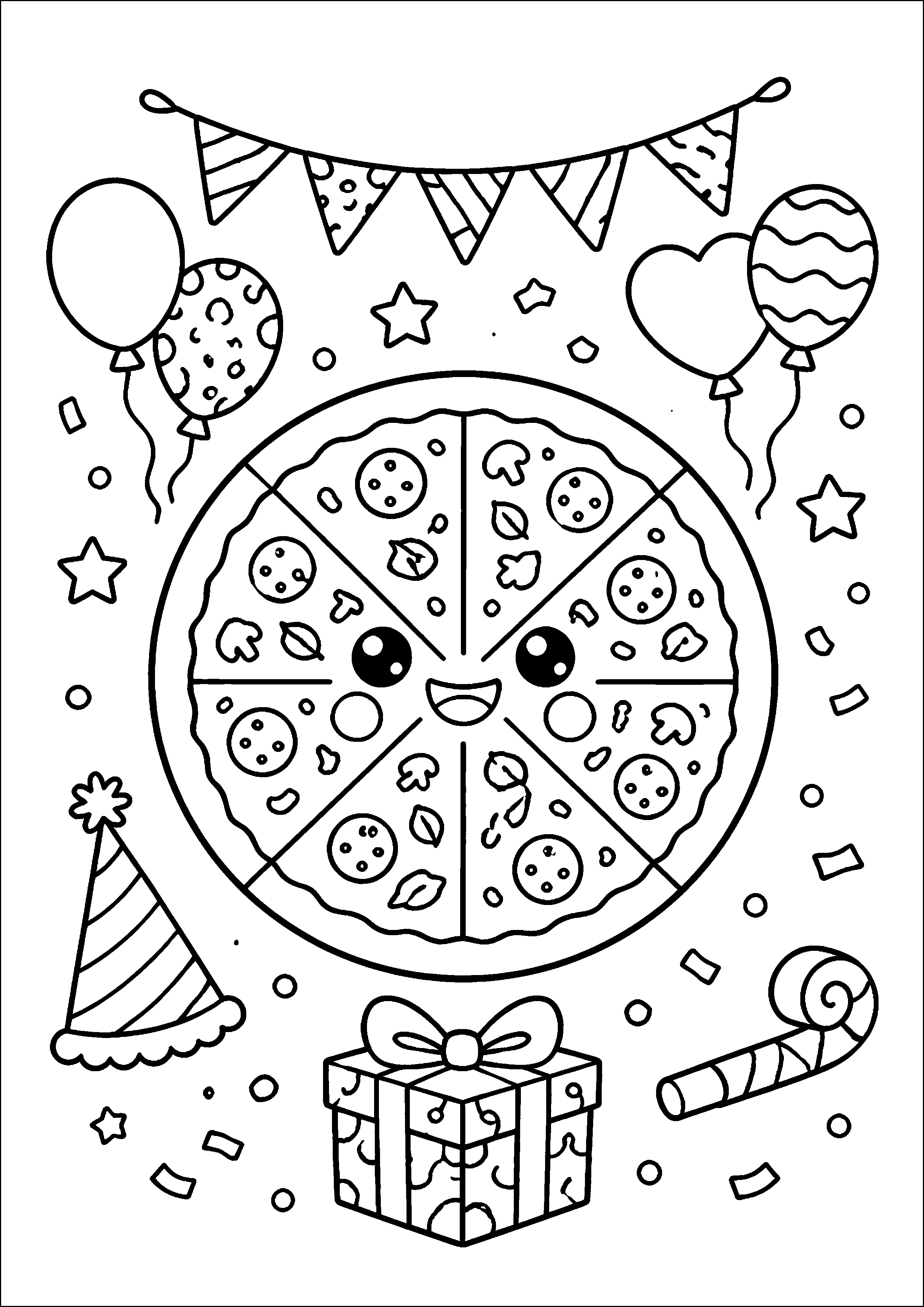 Coloriage Fast-food kawaii – dessin 6