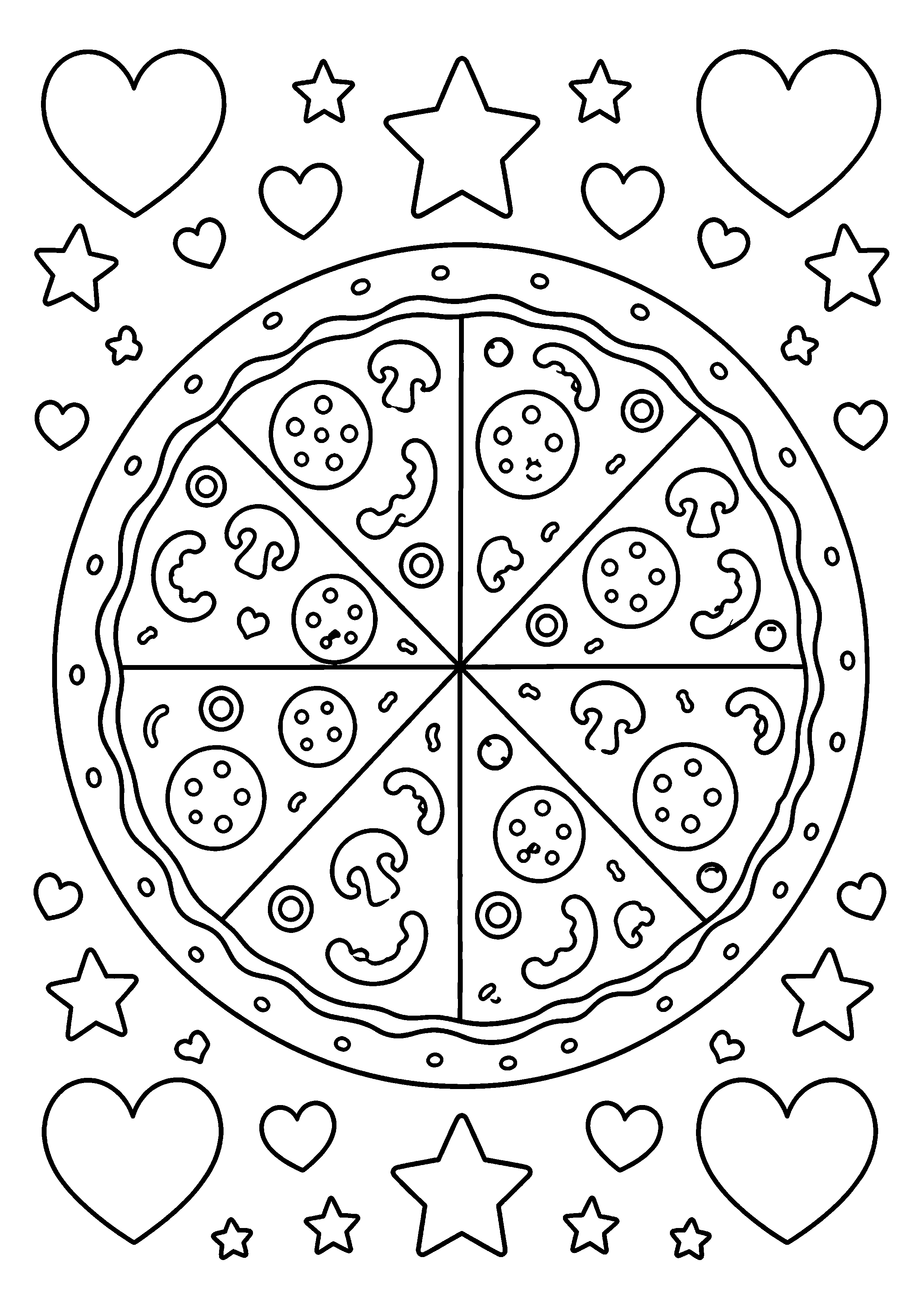 Coloriage Fast-food kawaii – dessin 5